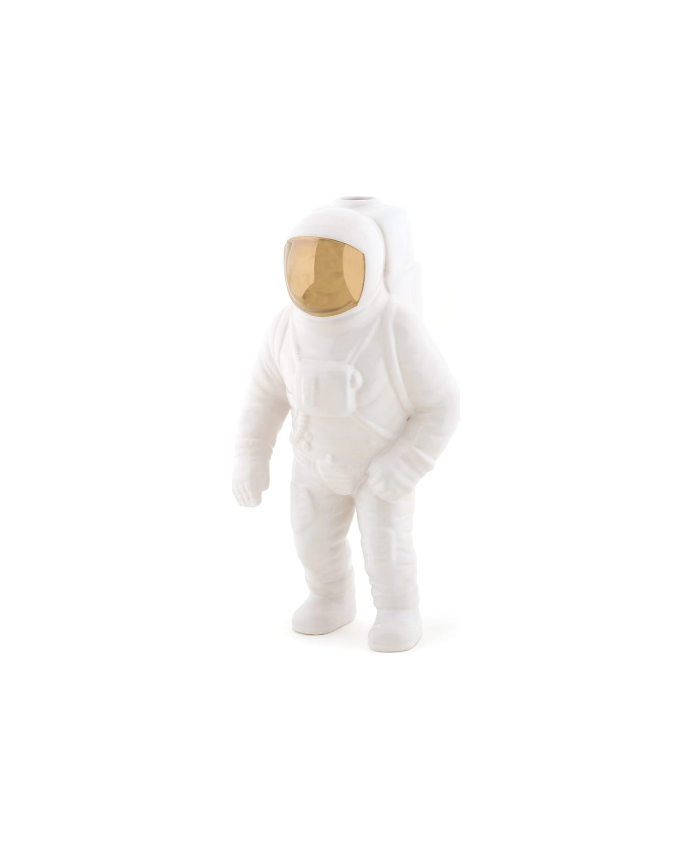 Seletti Vaso Cosmic-diner-starman - Bianco e Oro