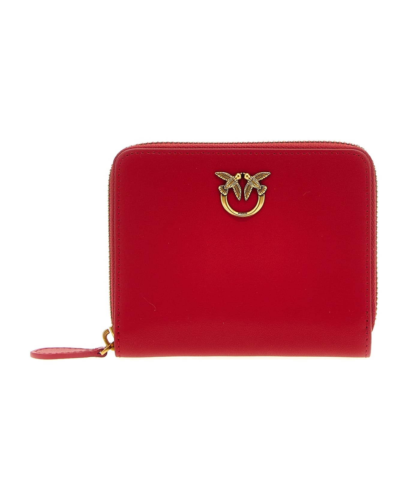 Pinko Taylor Leather Wallet - Red