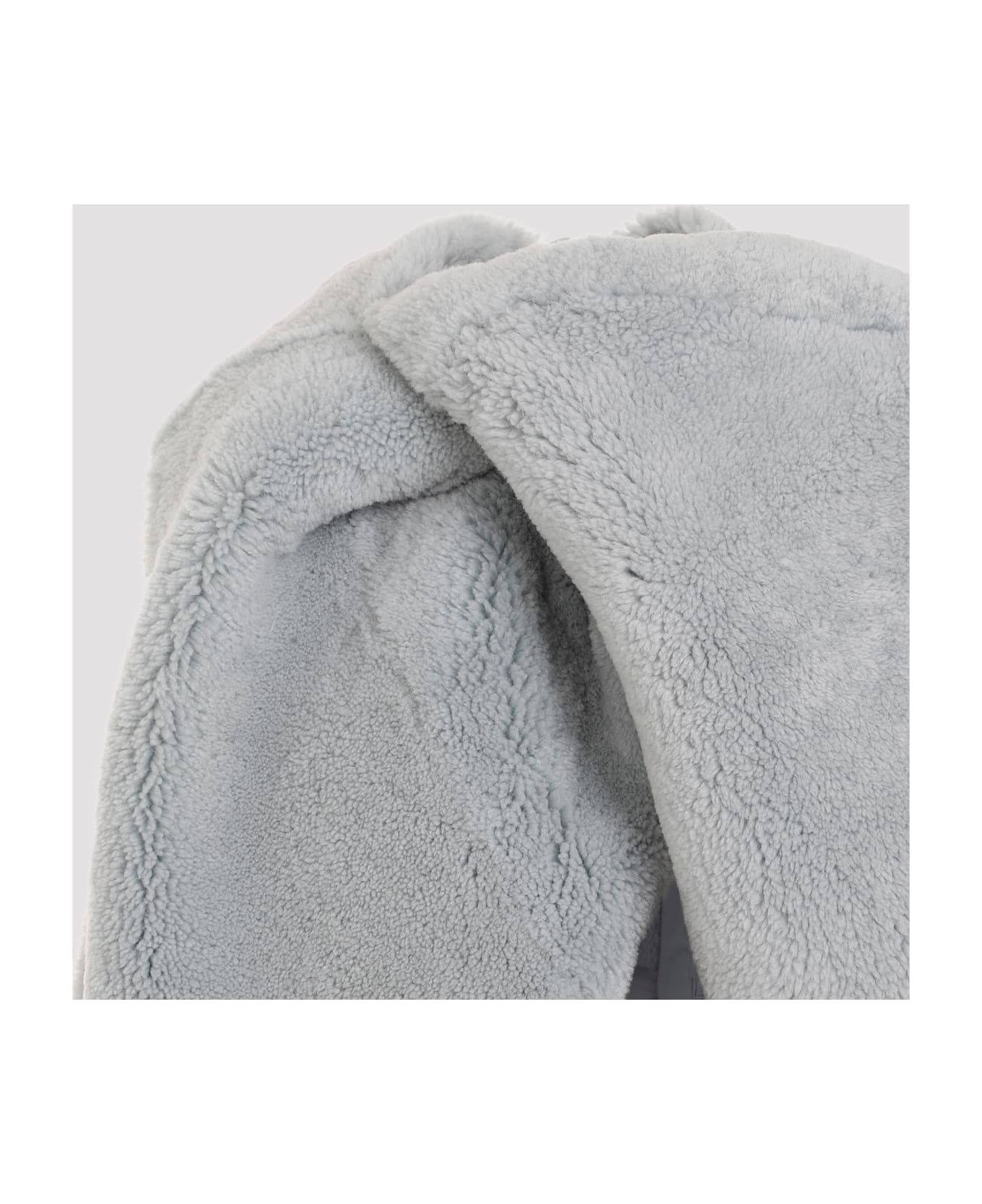 Rick Owens Short Masto Shearling Cape - Blue