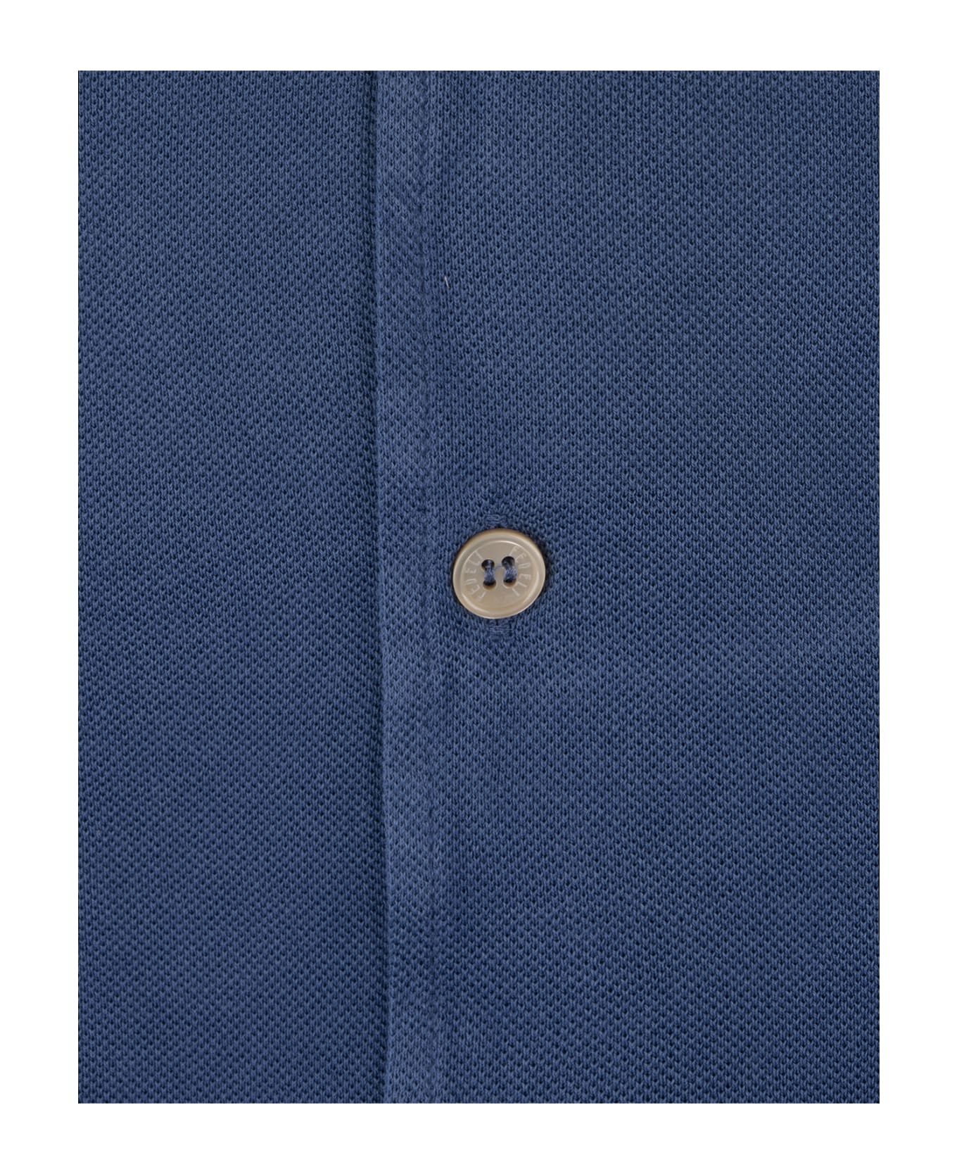 Fedeli Teorema Shirt In Blue Cotton Piqué - Blue