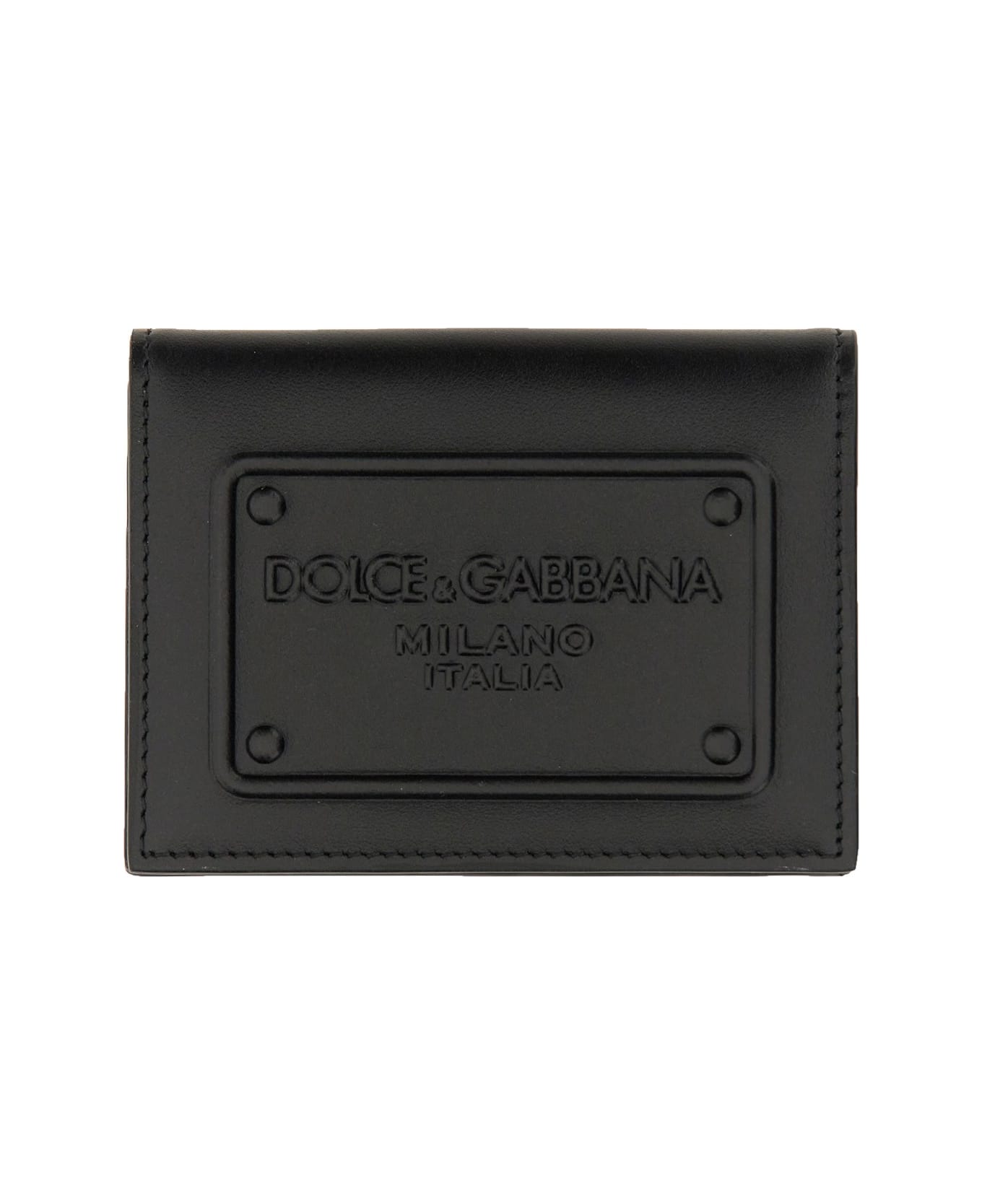 Dolce & Gabbana Targetta Embossed - NERO 財布