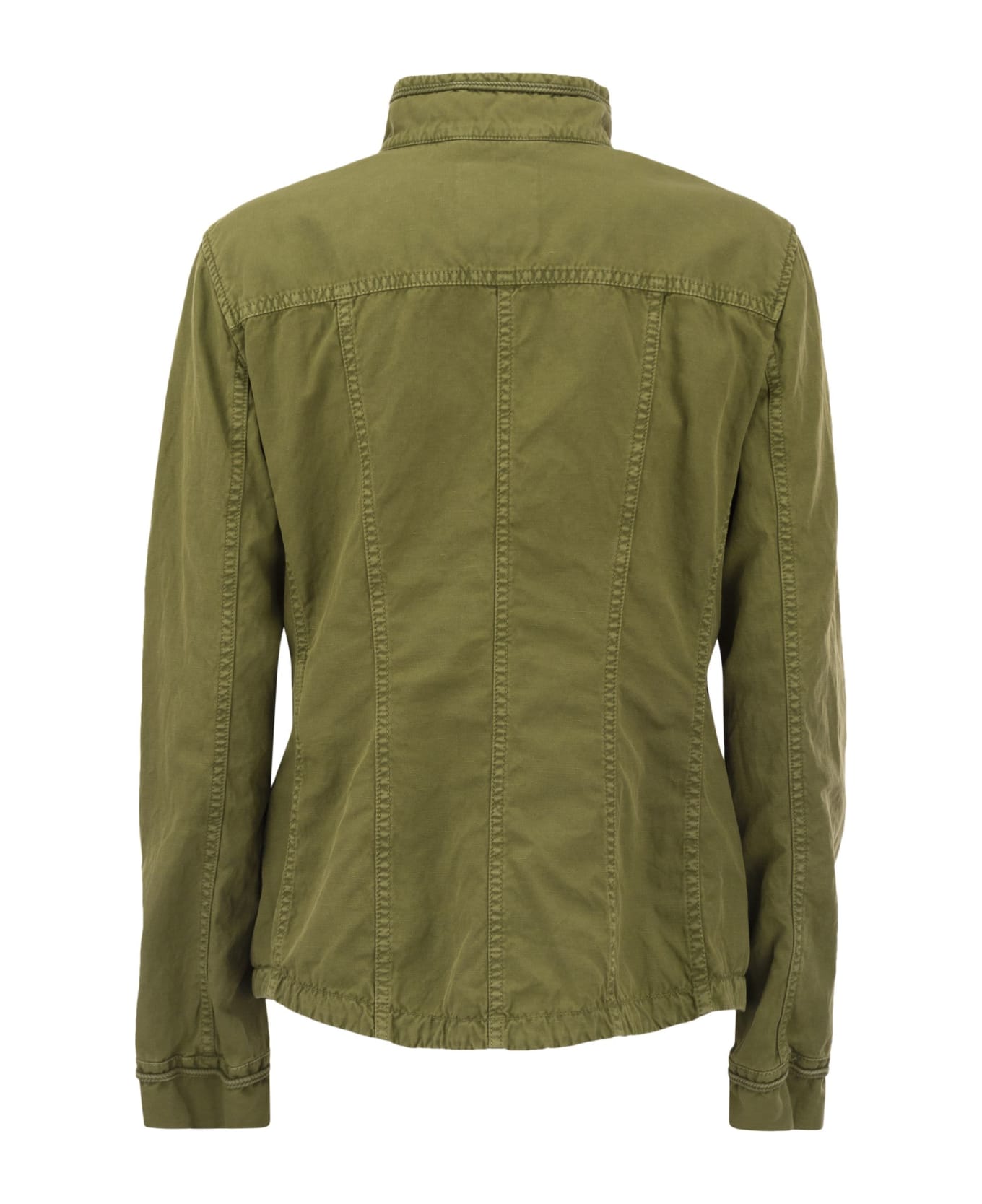 Fay Military Green Jacket - Military Green