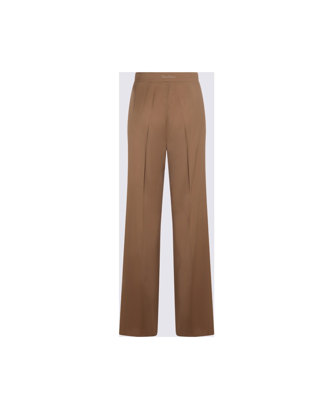Max Mara Brown Wool Pants - Brown