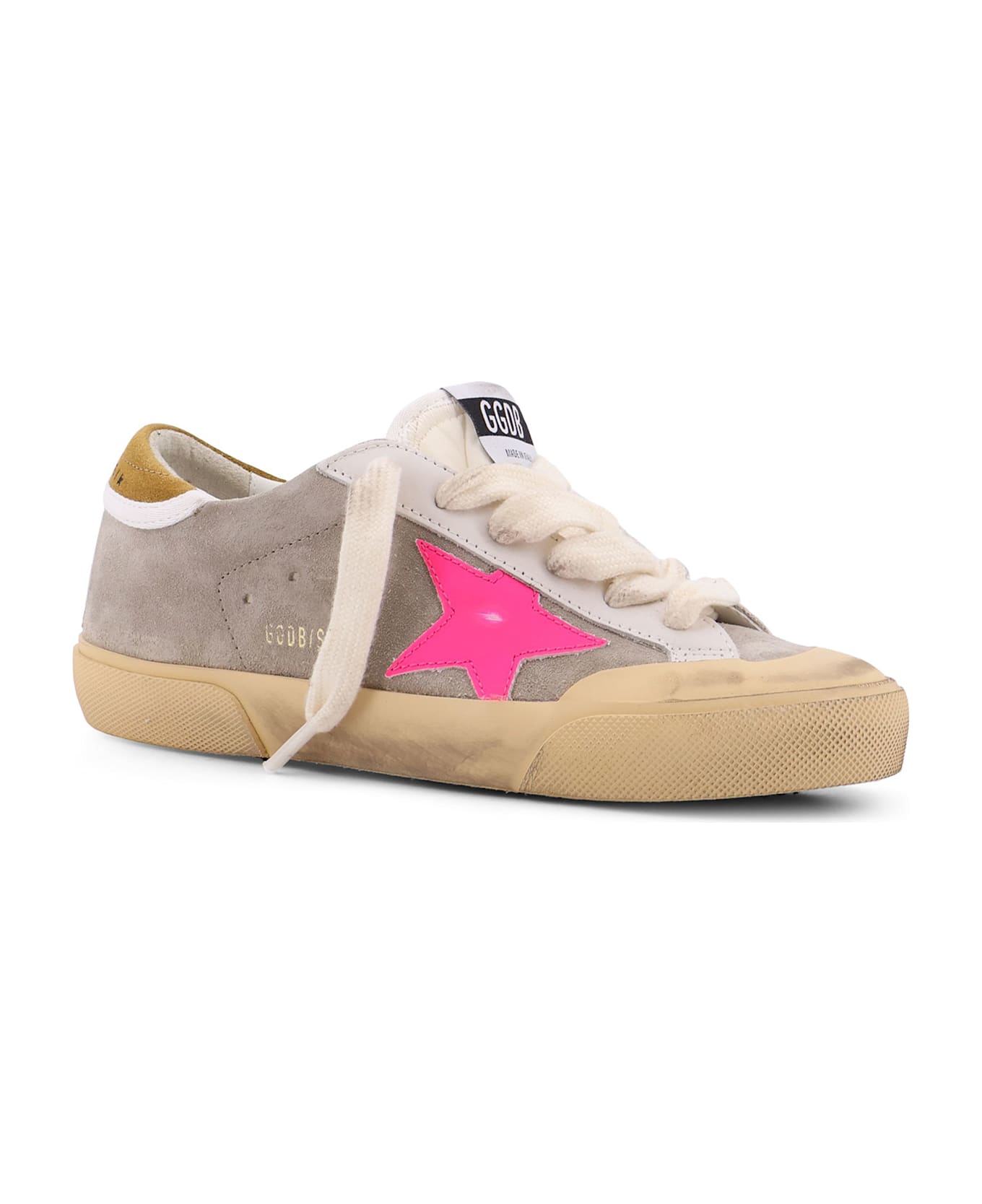 Golden Goose Super Star Penstar With Half Fox Suede Sneakers - Milkfuxia