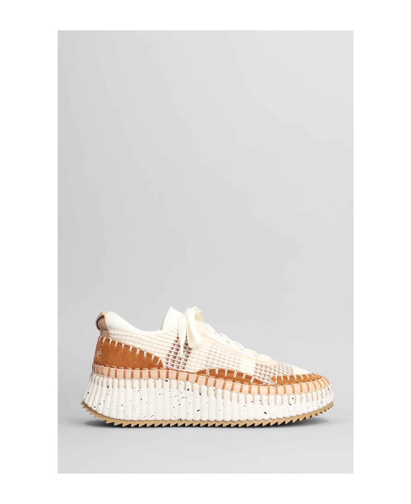 Chloé Nama Sneakers In Beige Suede - beige