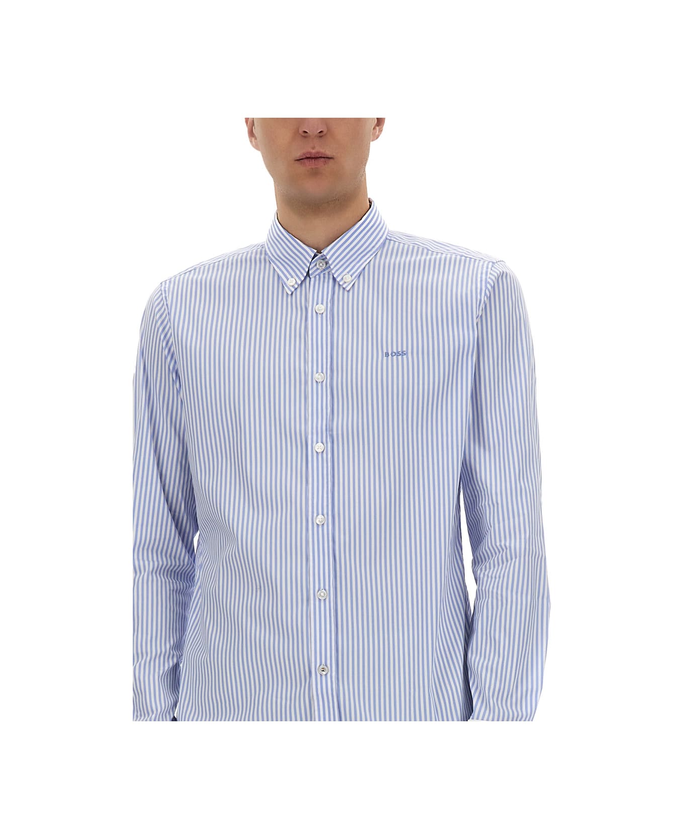 Hugo Boss Striped Shirt - AZURE