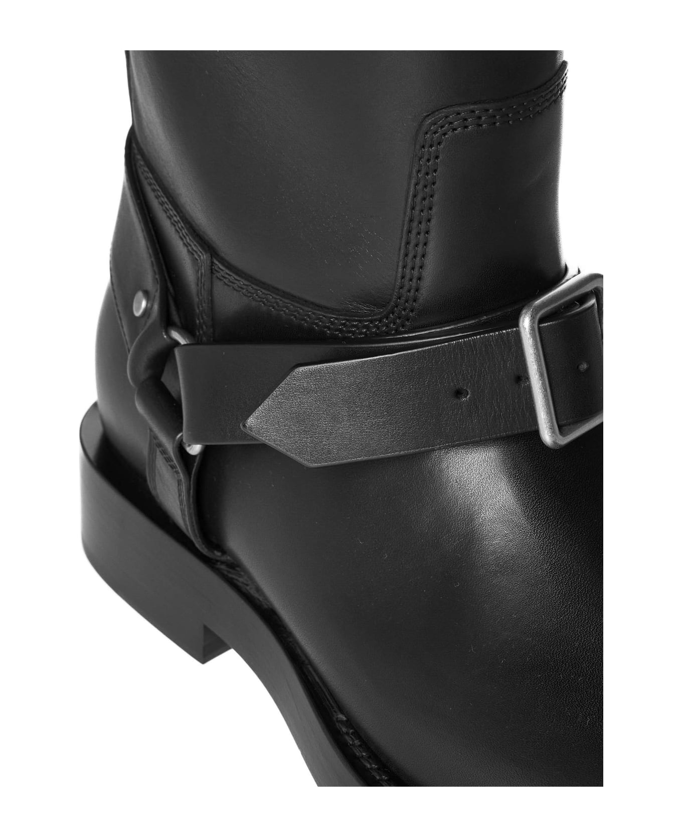 Burberry Saddle High Boots - Black ブーツ