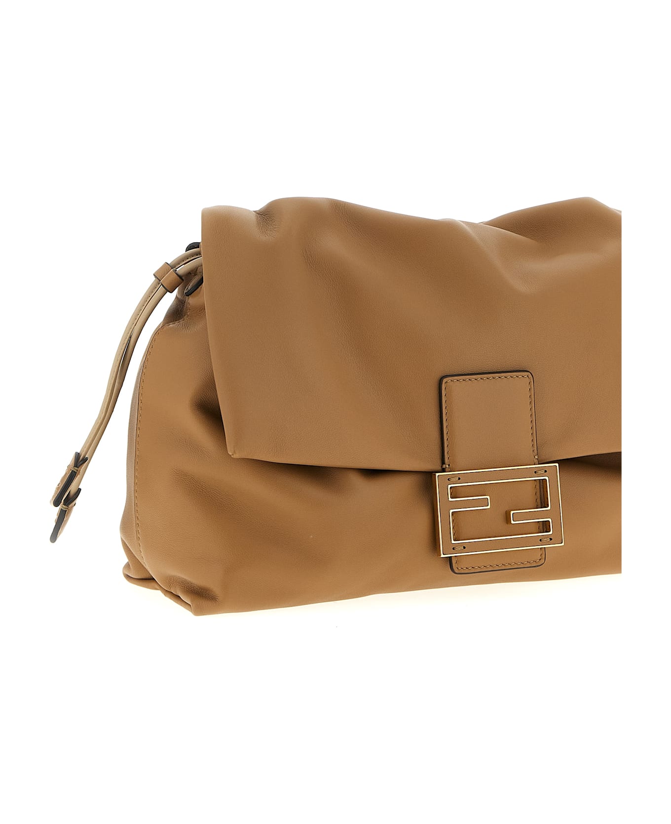 Fendi 
mamma Baguette
 Large Shoulder Bag - BEIGE