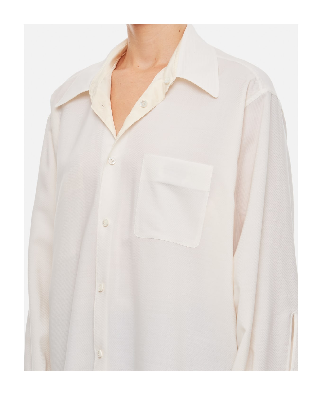 Quira Reversible Button-up Shirt - White