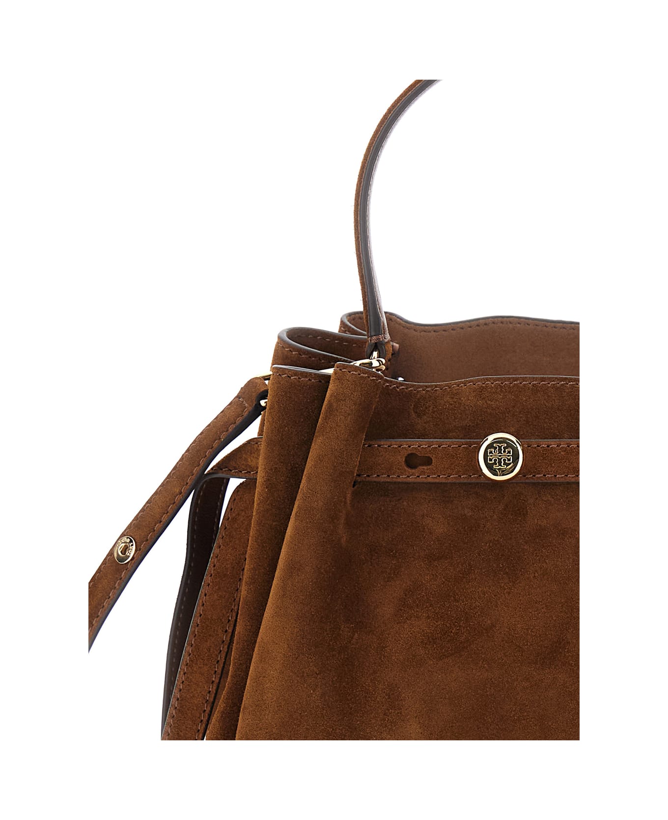 Tory Burch Romy Suede Bucket Bag - Beige トートバッグ