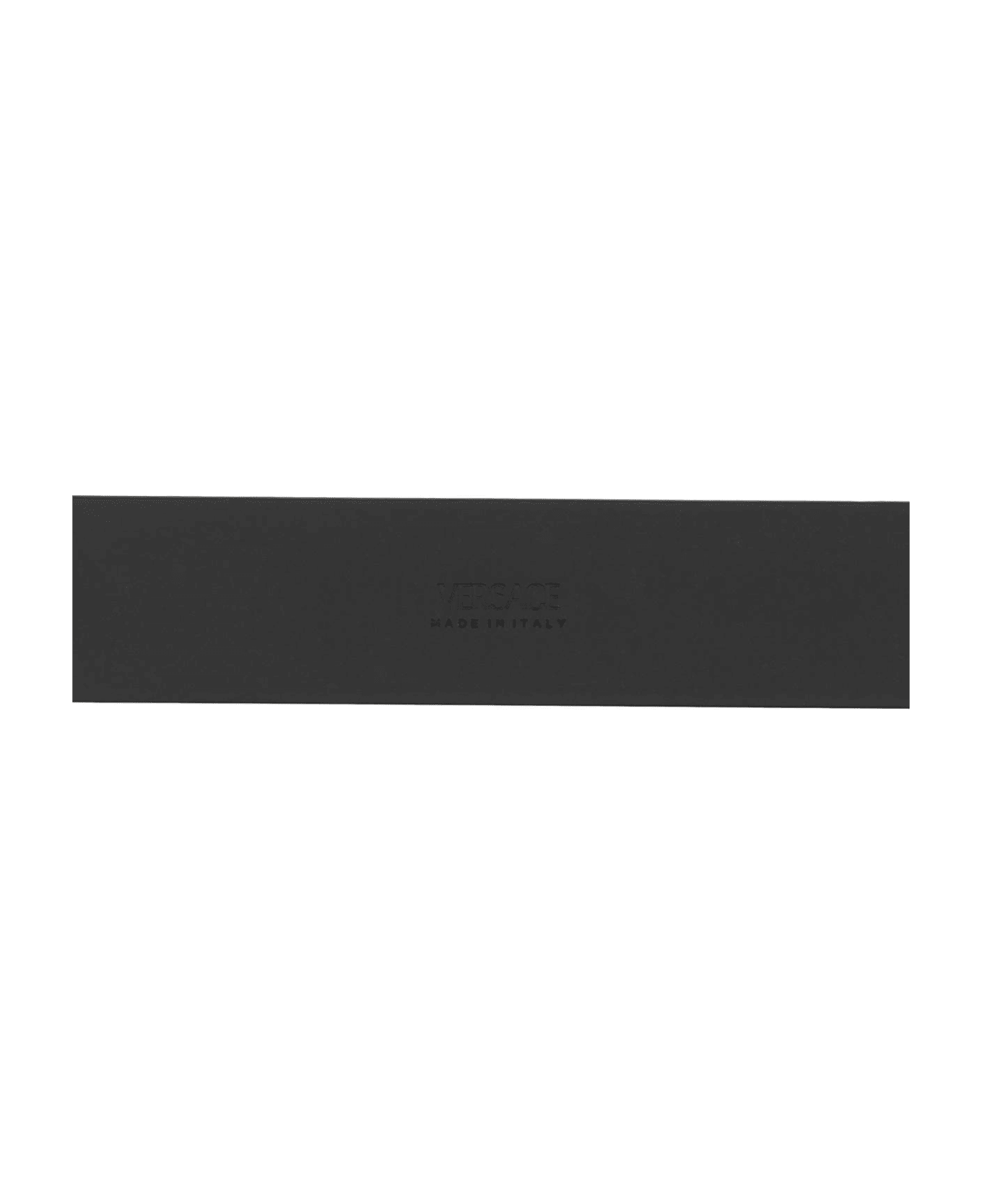 Versace Medusa Black Leather Belt - Nero-oro Versace ベルト