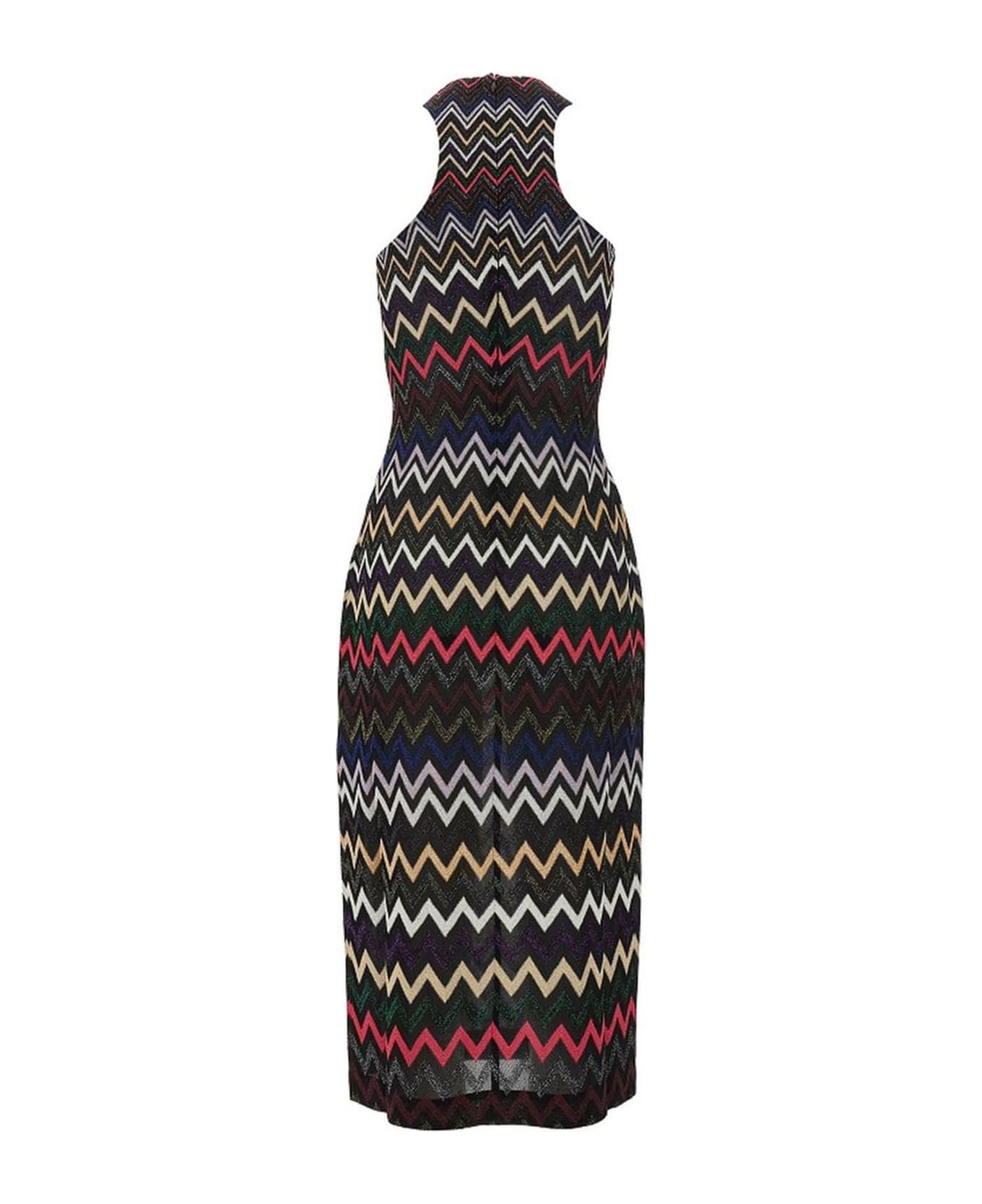 Missoni Multicolour Zigzag-woven Midi Dress - MultiColour ワンピース＆ドレス