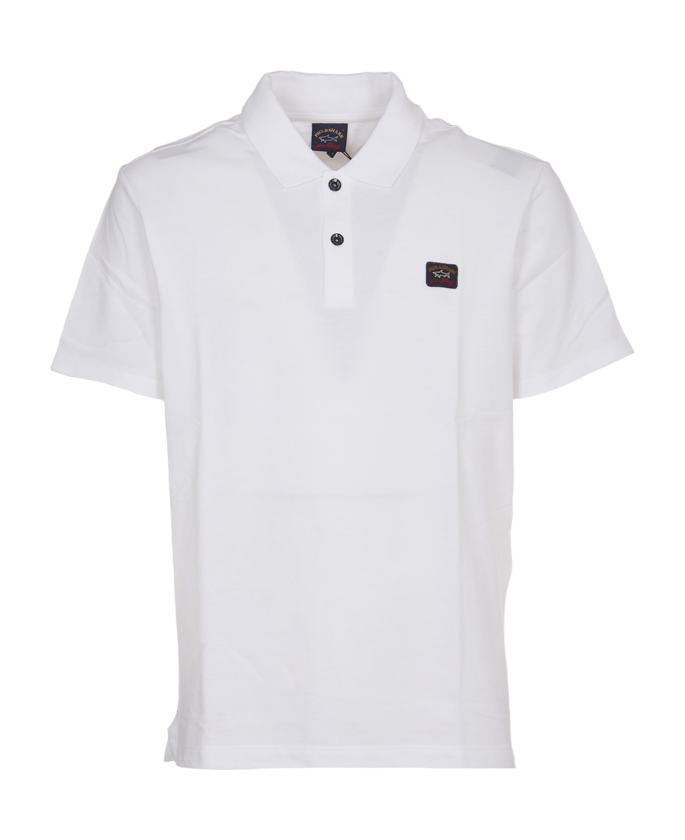 Paul&Shark White Polo Shirt - WHITE