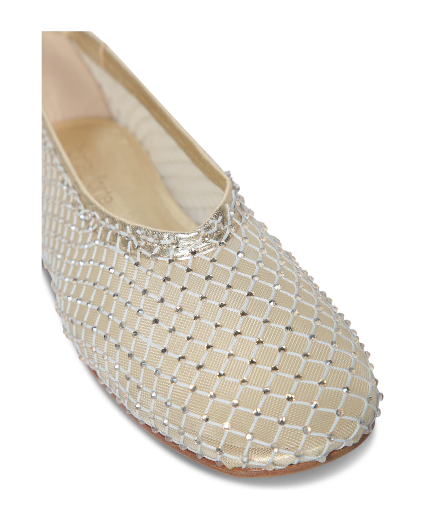 Forte_Forte Rhinestones Beige Balet Shoes - Beige