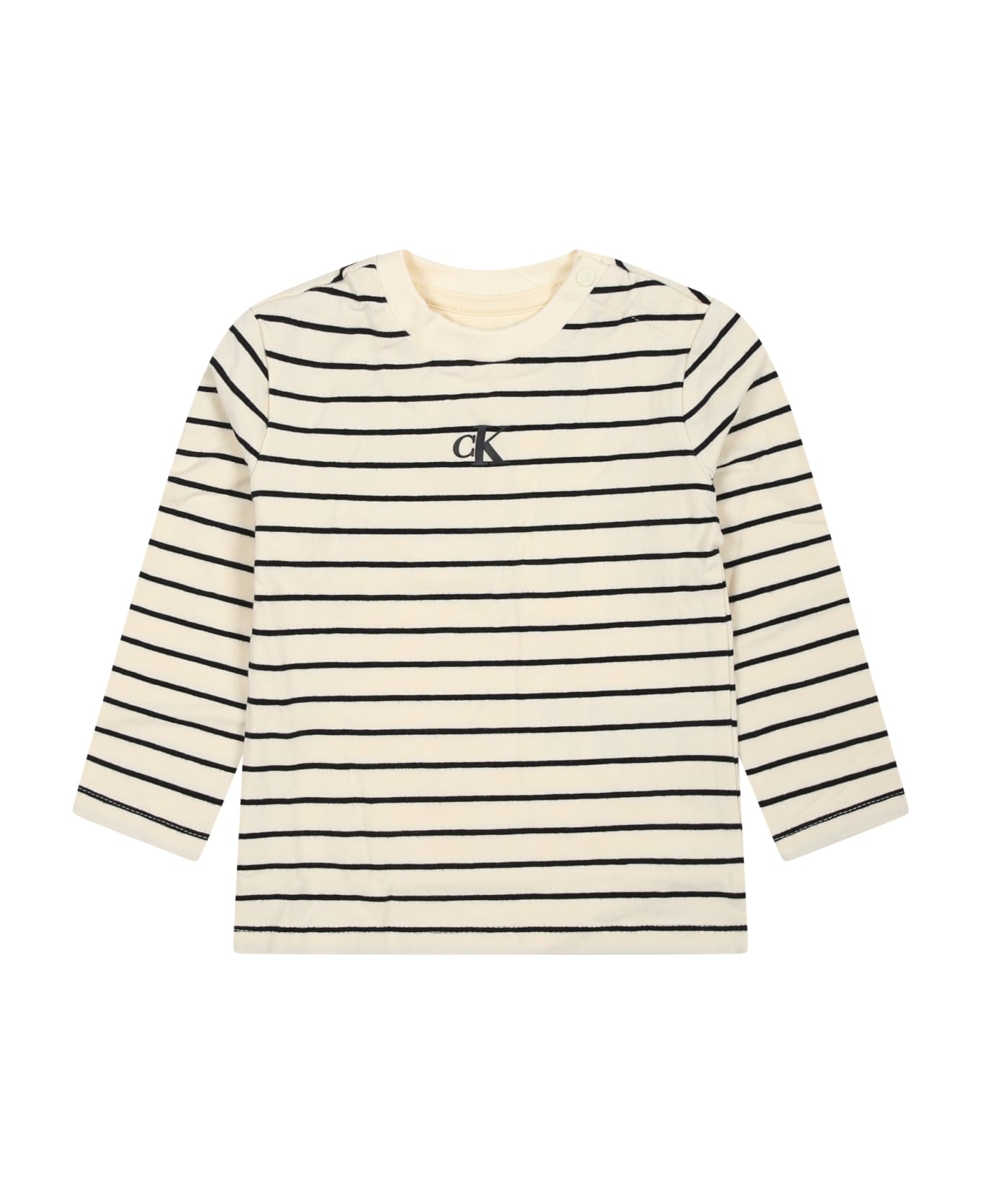 Calvin Klein Multicolor T-shirt For Baby Kids With Logo - Multicolor Tシャツ＆ポロシャツ