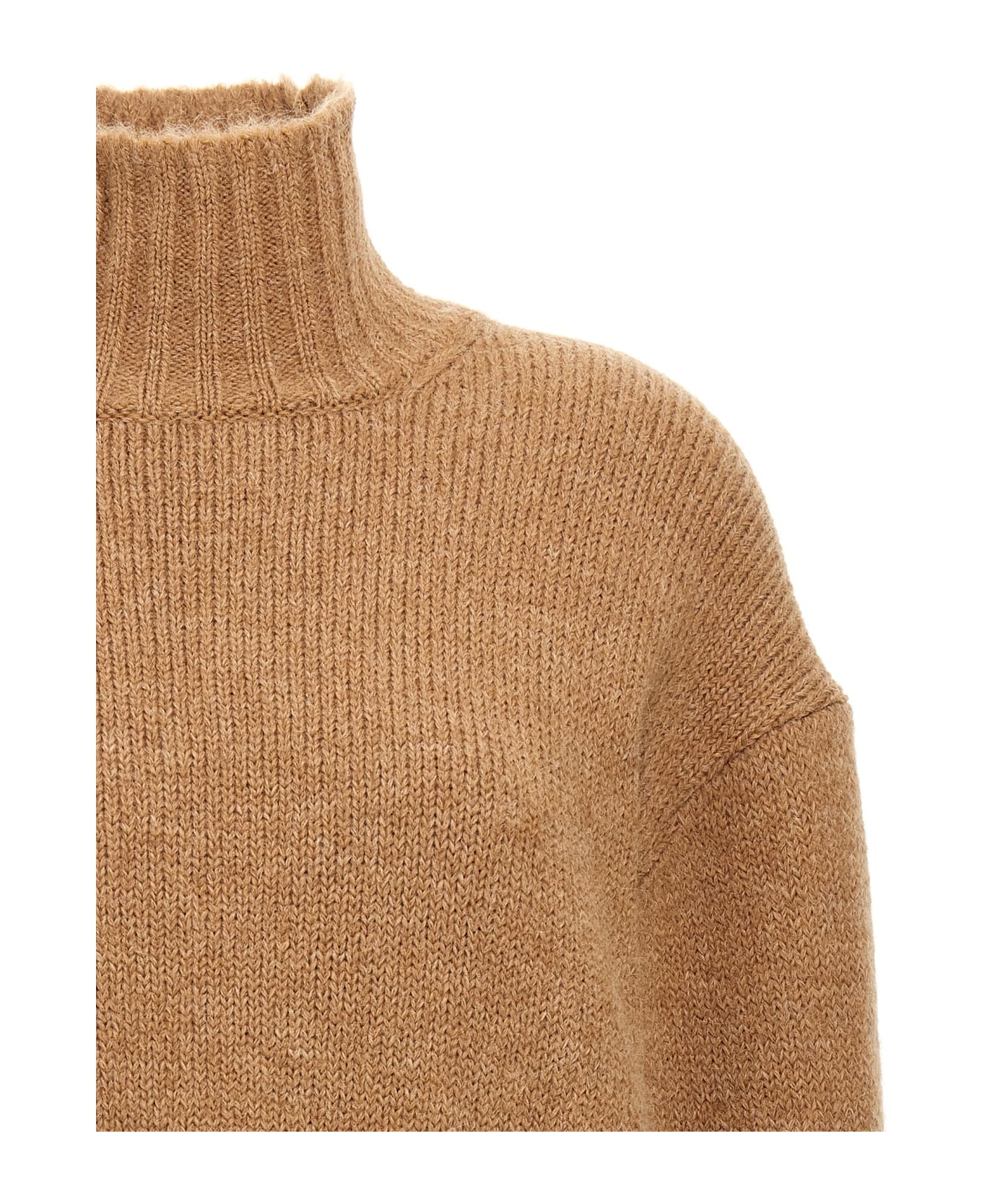 Jil Sander High Neck Sweater - Beige