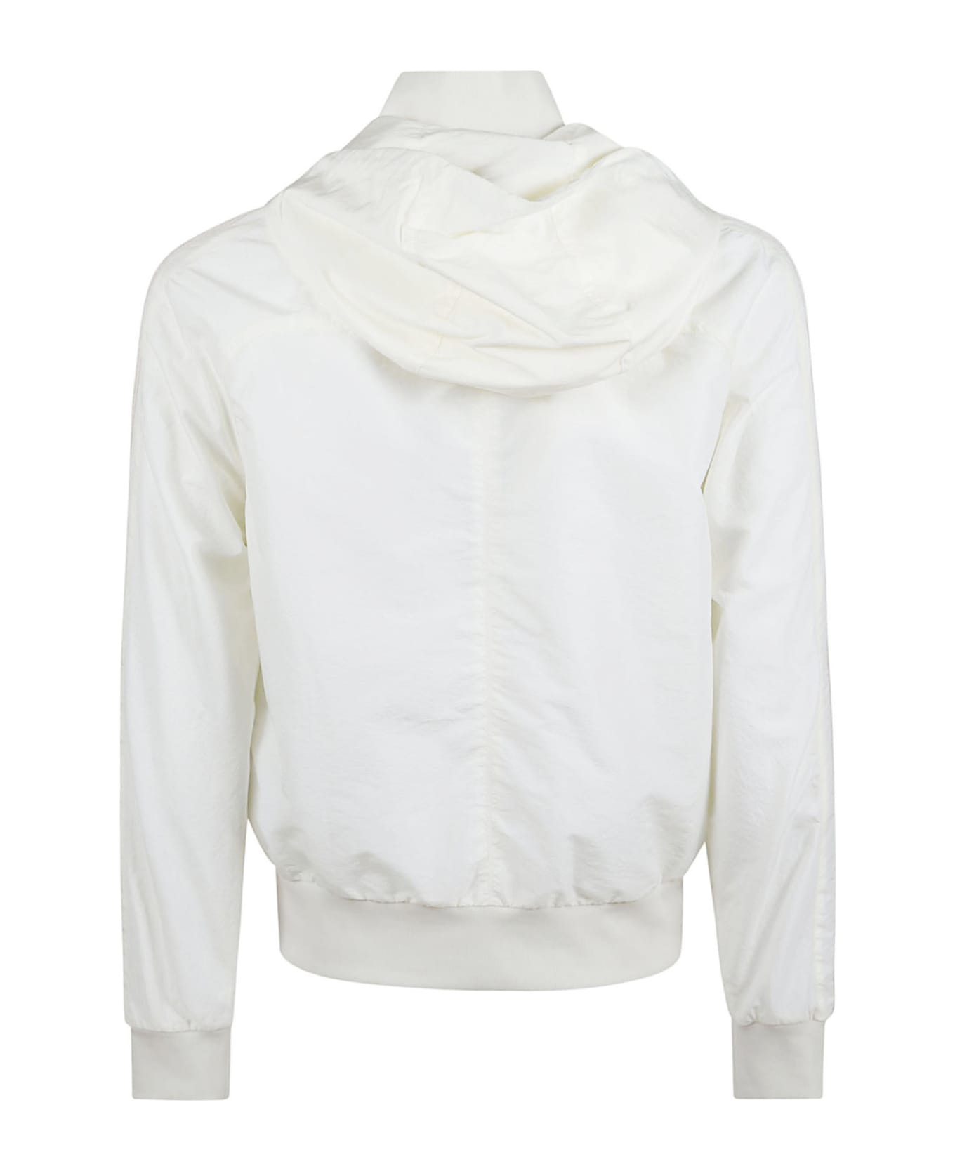 Palm Angels Logo Embroidered Hooded Jacket - Off-White/Black ジャケット