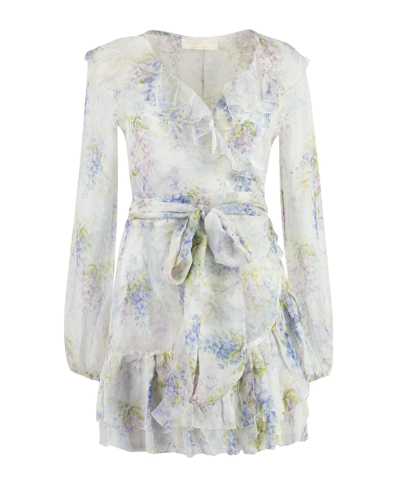 Zamattio Silk Wrap-dress - Multicolor
