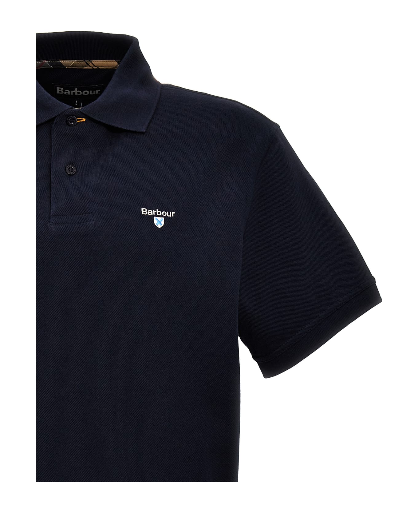 Barbour Logo Embroidery Polo Shirt - Blue