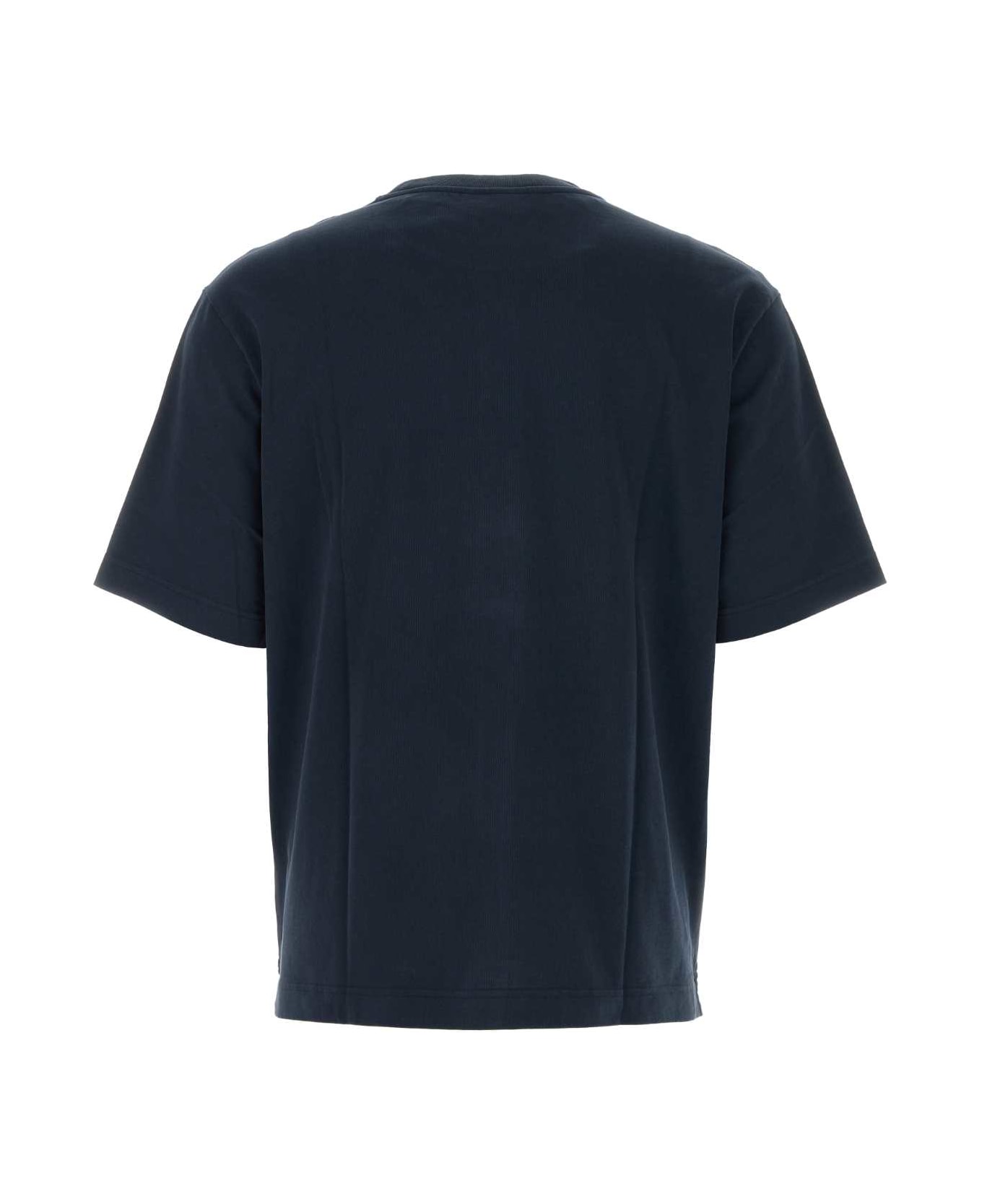 Maison Kitsuné Midnight Blue Cotton T-shirt - DEEPNAVY シャツ