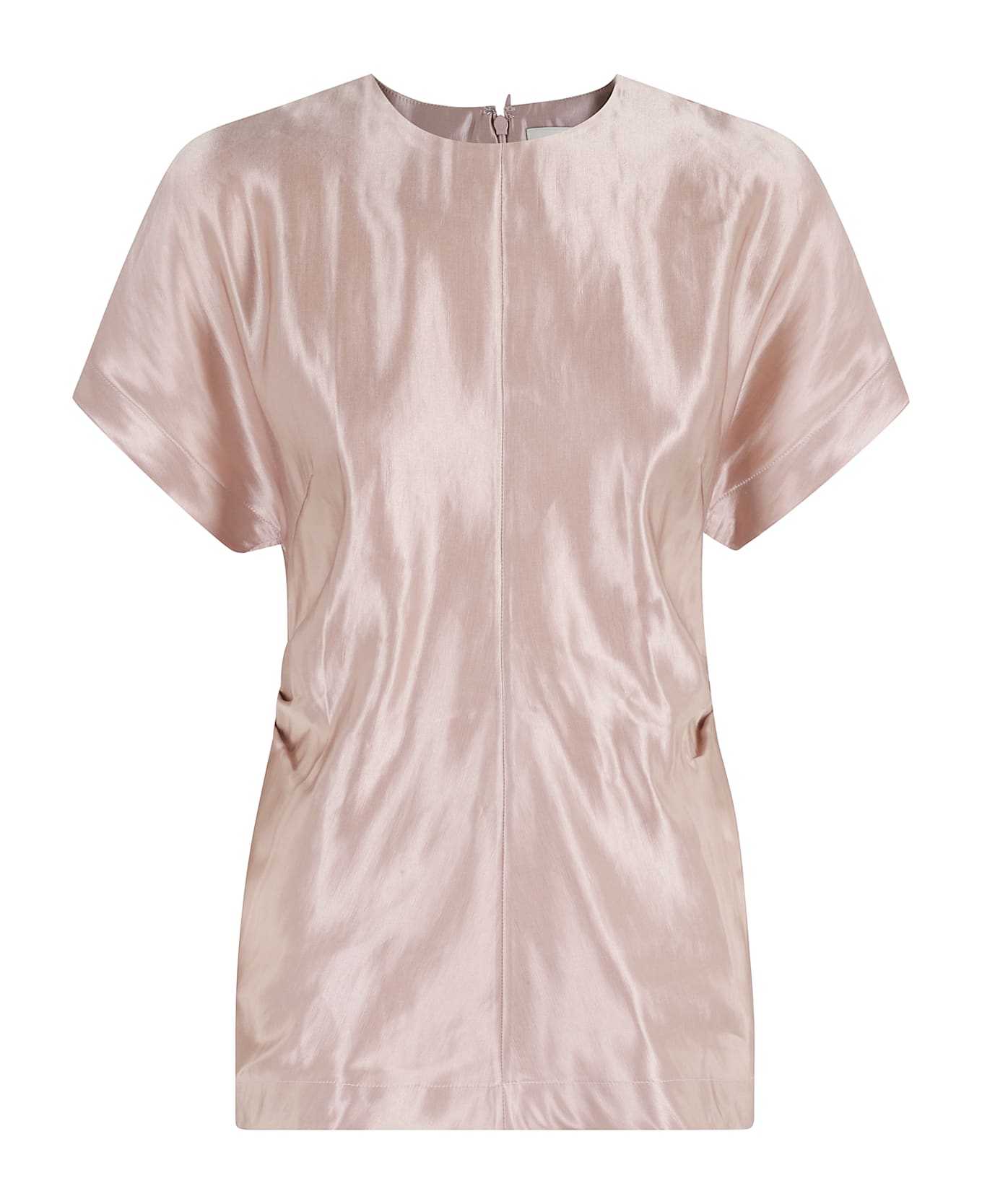 Loulou Studio Fitted Short Sleeved Blouse - Petal Rose