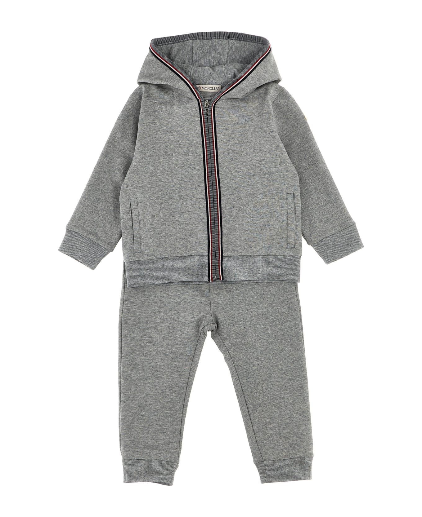 Moncler Complete Hoodie + Joggers - Gray