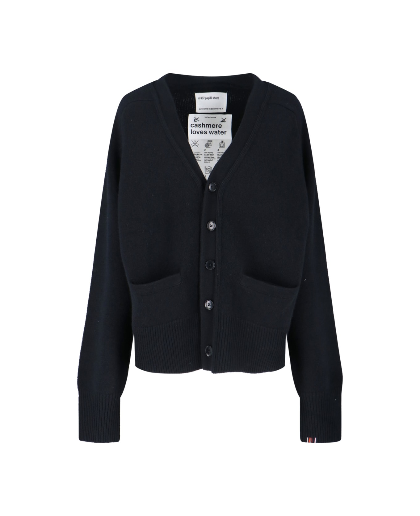 Extreme Cashmere 'n°437 Papilli Short' Cardigan - Black