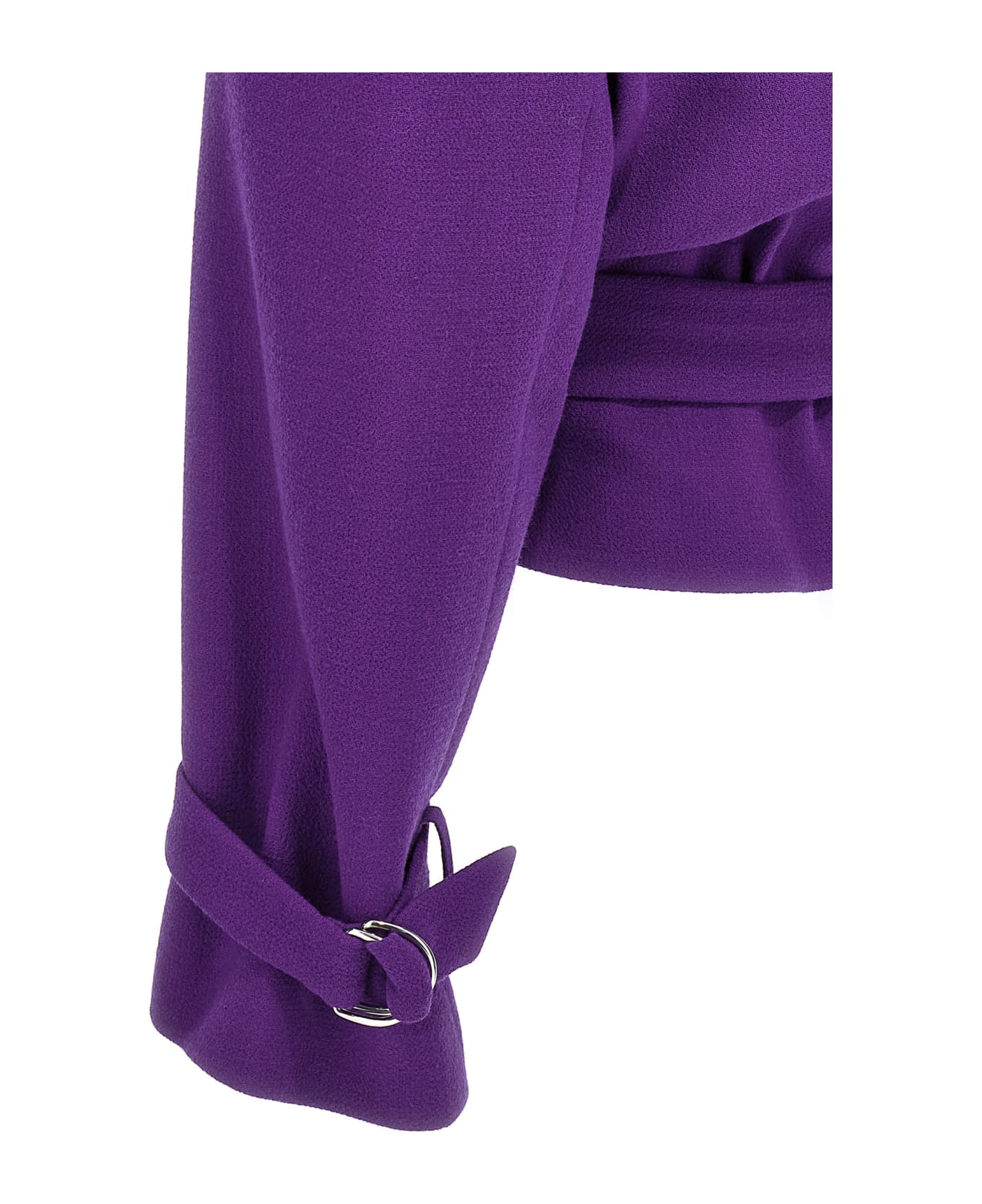Alexandre Vauthier Cropped Blazer - Purple