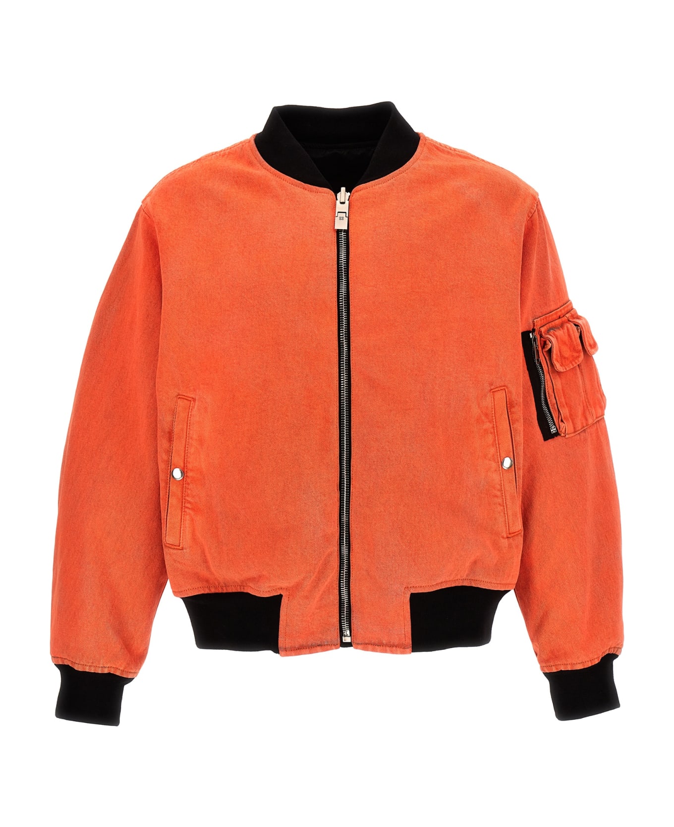 Givenchy Nylon Reversible Denim Bomber Jacket - Orange ジャケット