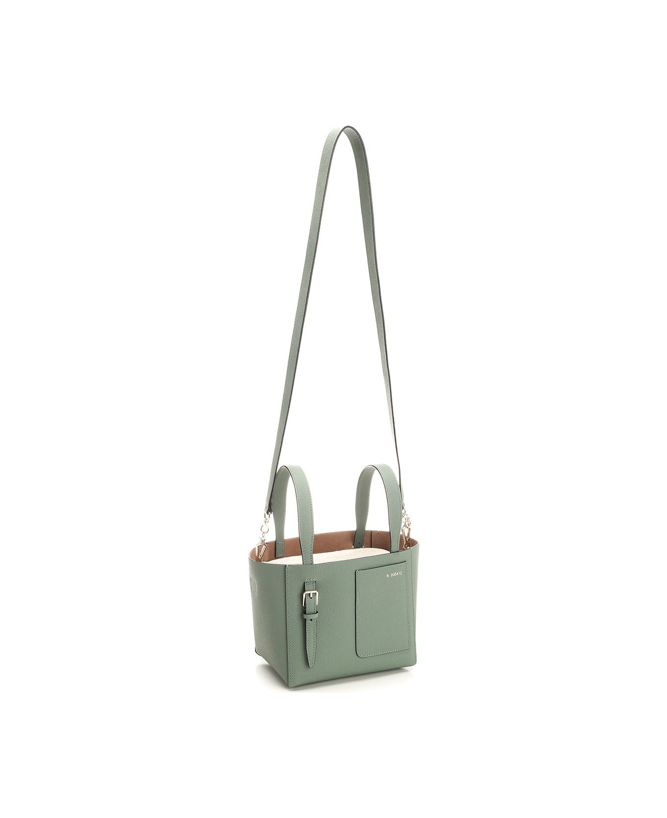Valextra "soft Micro" Bucket Bag - Green