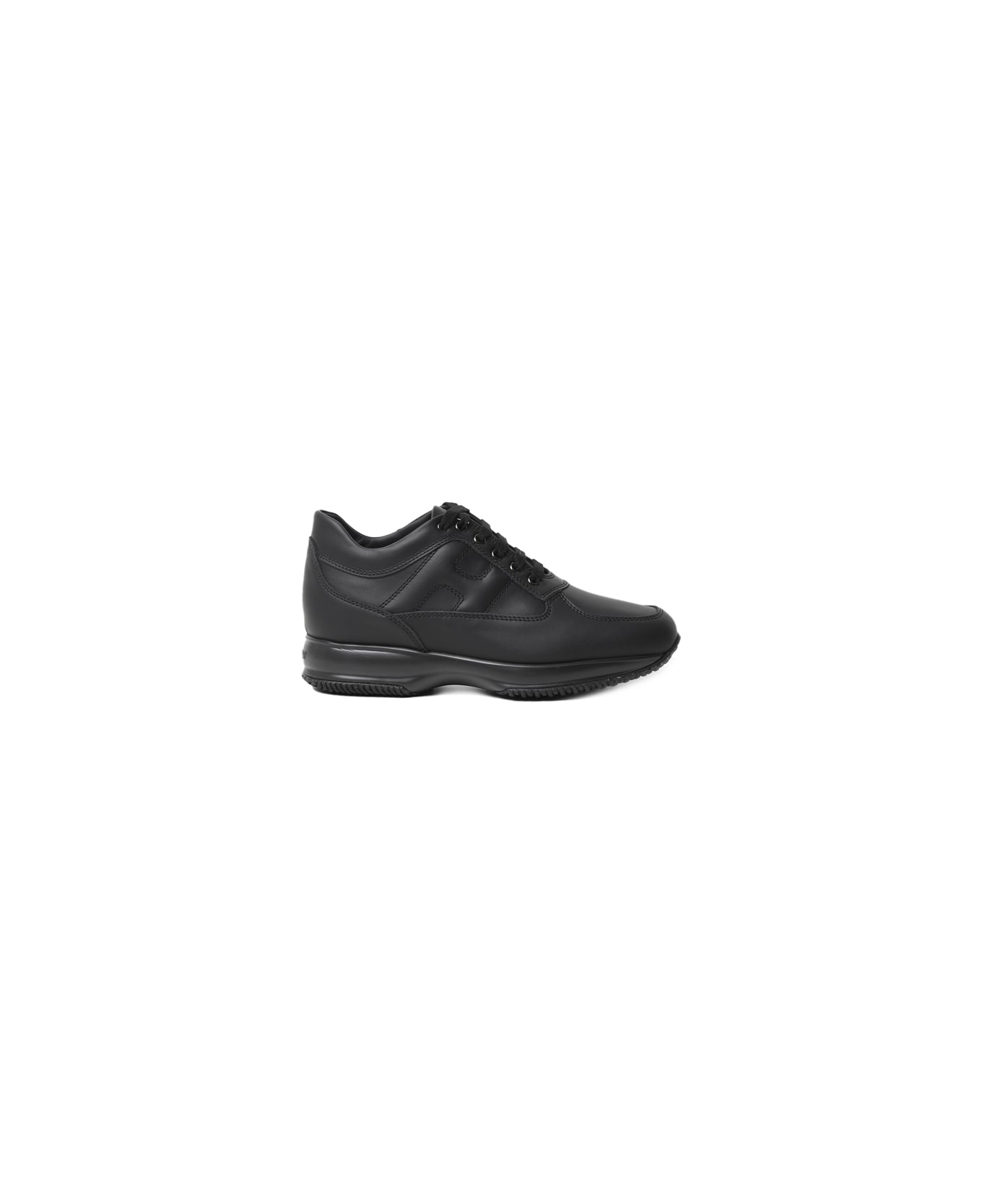 Hogan Interactive Leather Sneakers - Black