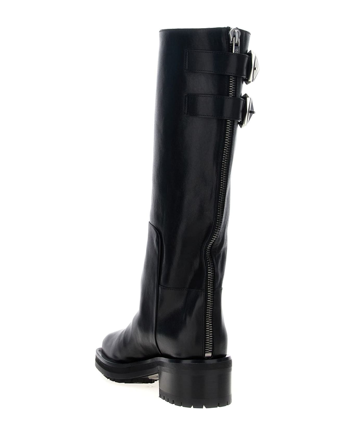 Jimmy Choo Brooklyn Buckle Boots - Black