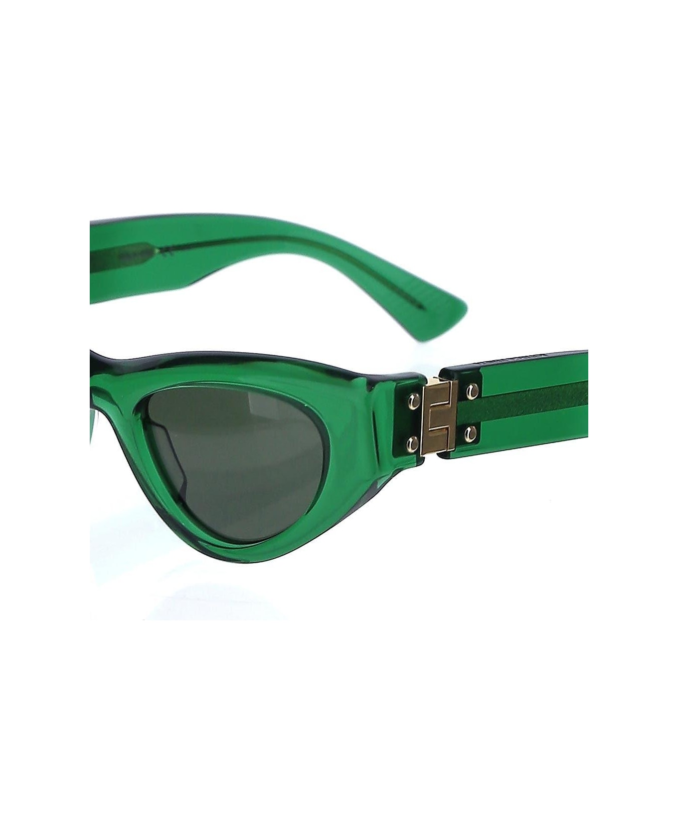 Bottega Veneta Green Sunglasses - GREEN サングラス