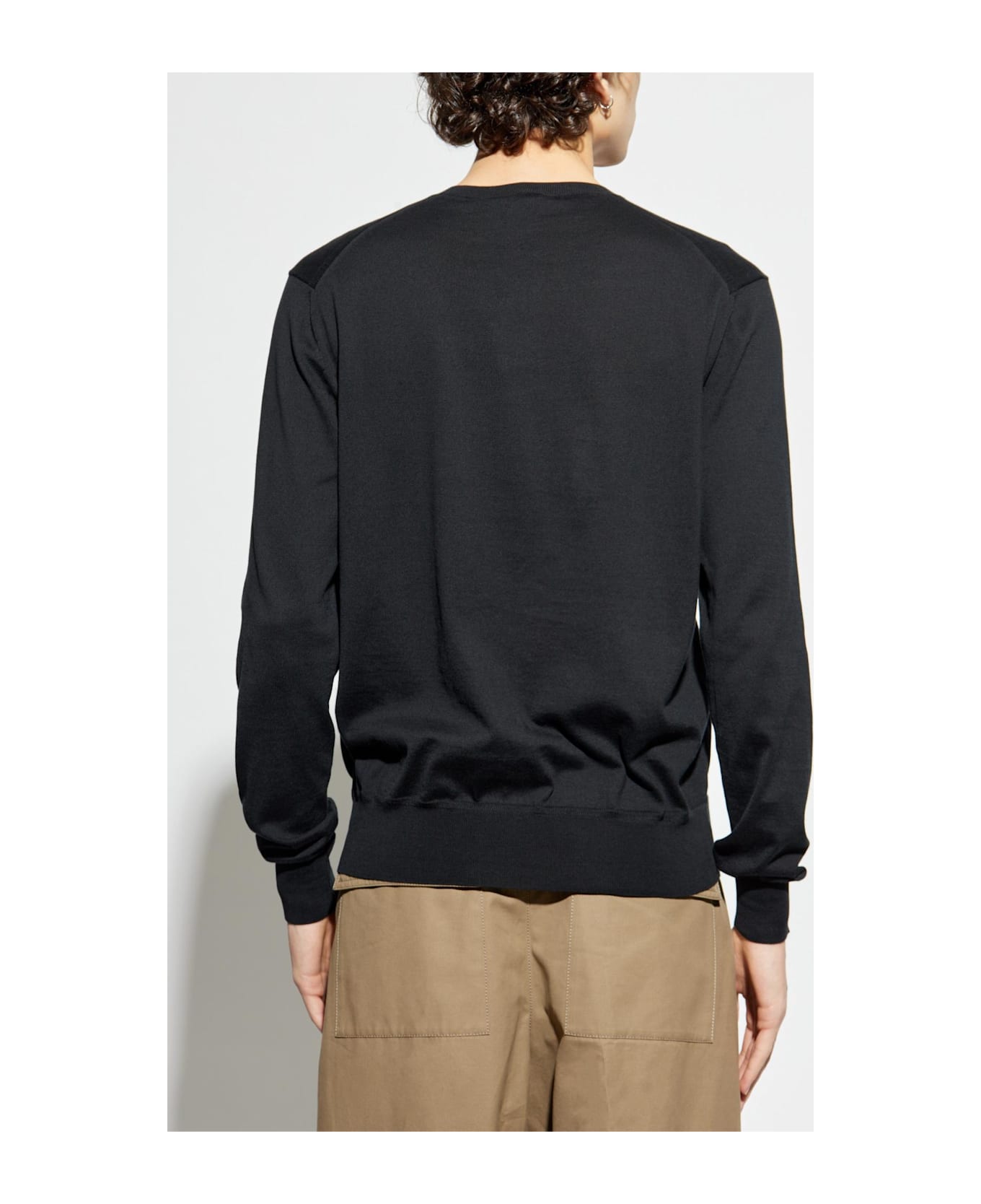 Tom Ford Cotton Sweater With Round Neckline - BLACK