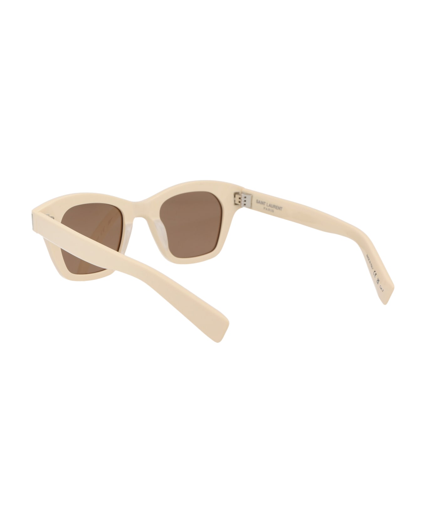 Saint Laurent Eyewear Sl 592 Sunglasses - 004 IVORY IVORY BROWN