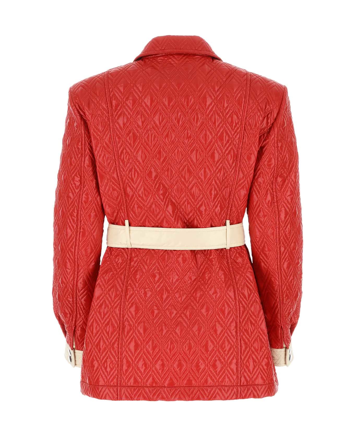 Gucci Red Polyester Jacket - Multicolor