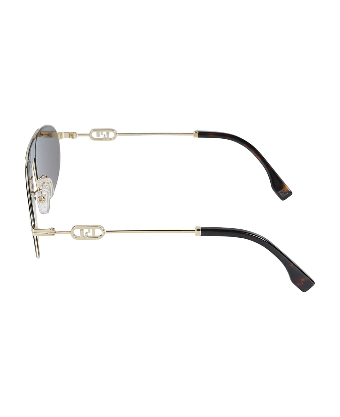 Fendi Eyewear Oval Aviator Sunglasses - N/A