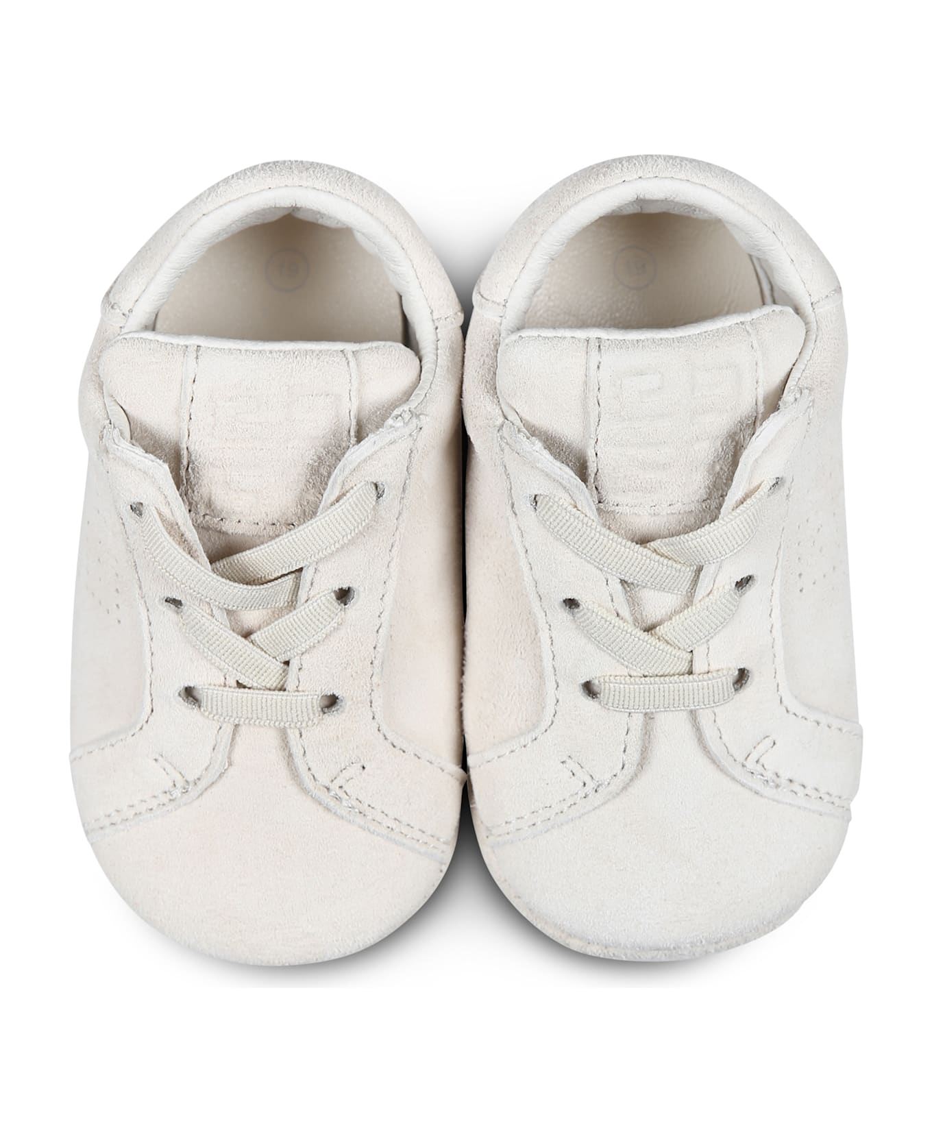 Givenchy Ivory Sneakers For Babykids With 4g Pattern - Ivory