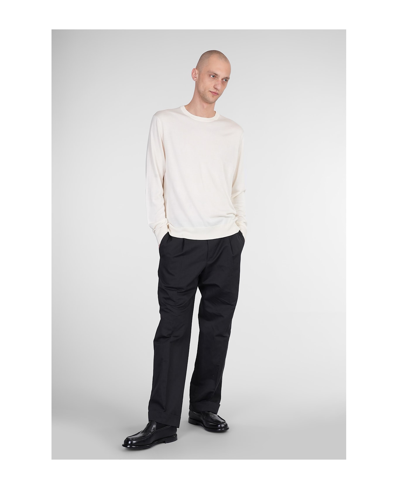 Ballantyne Knitwear In Beige Silk - beige