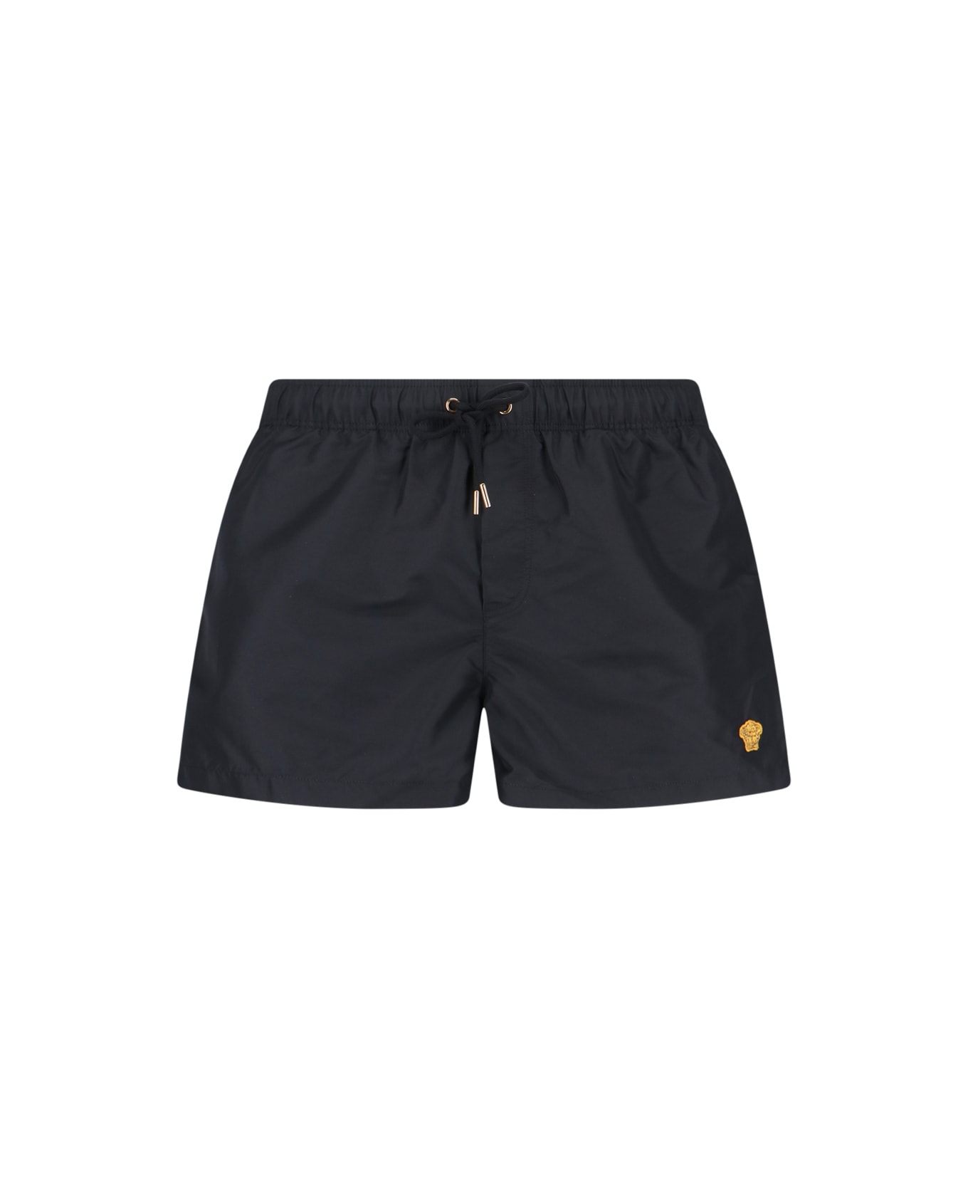 Versace 'swim Golfo Medusa Patch' Beach Shorts - Black  