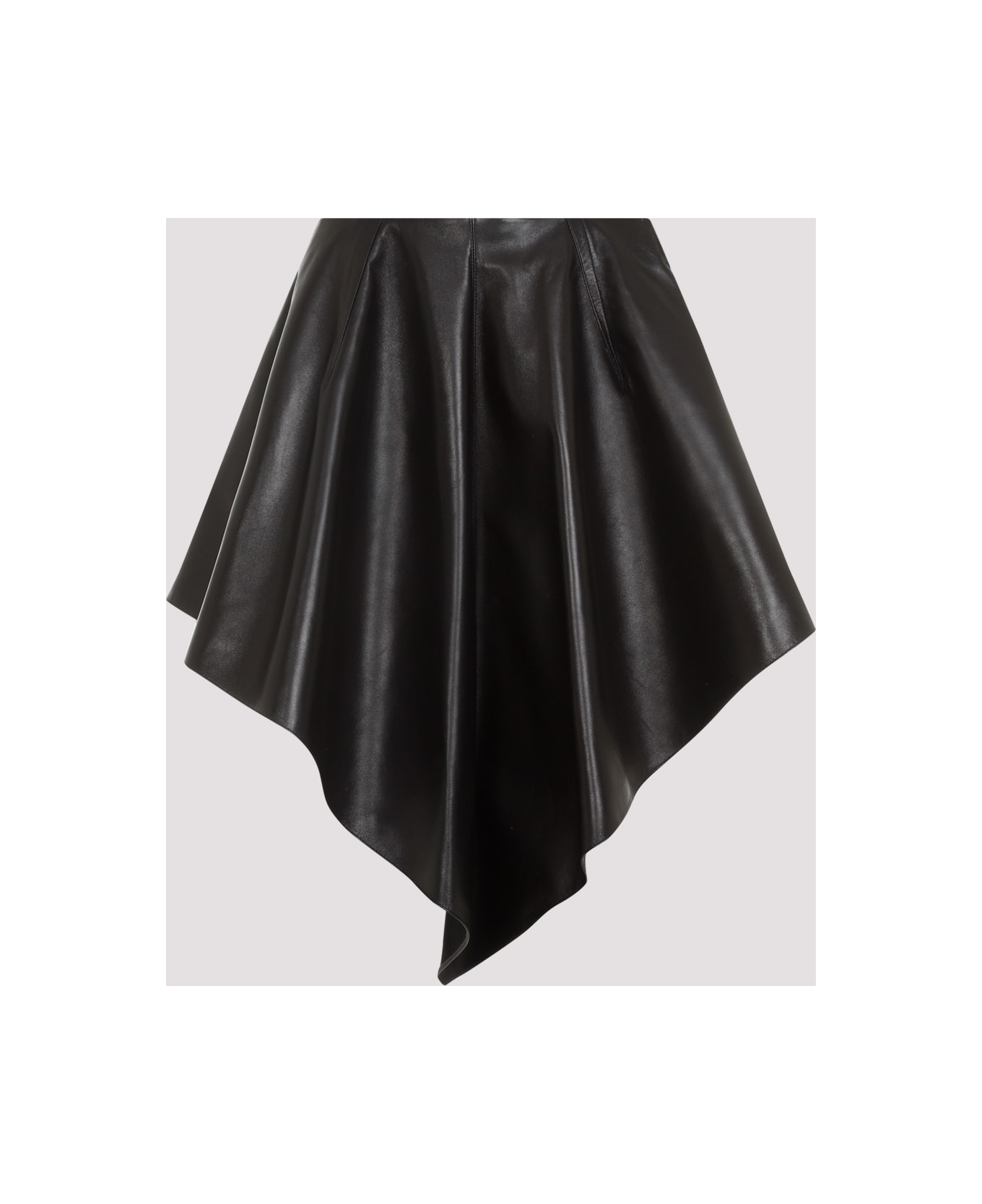 Alaia Alaïa Triangle Leather Skirt - Noir Alaia