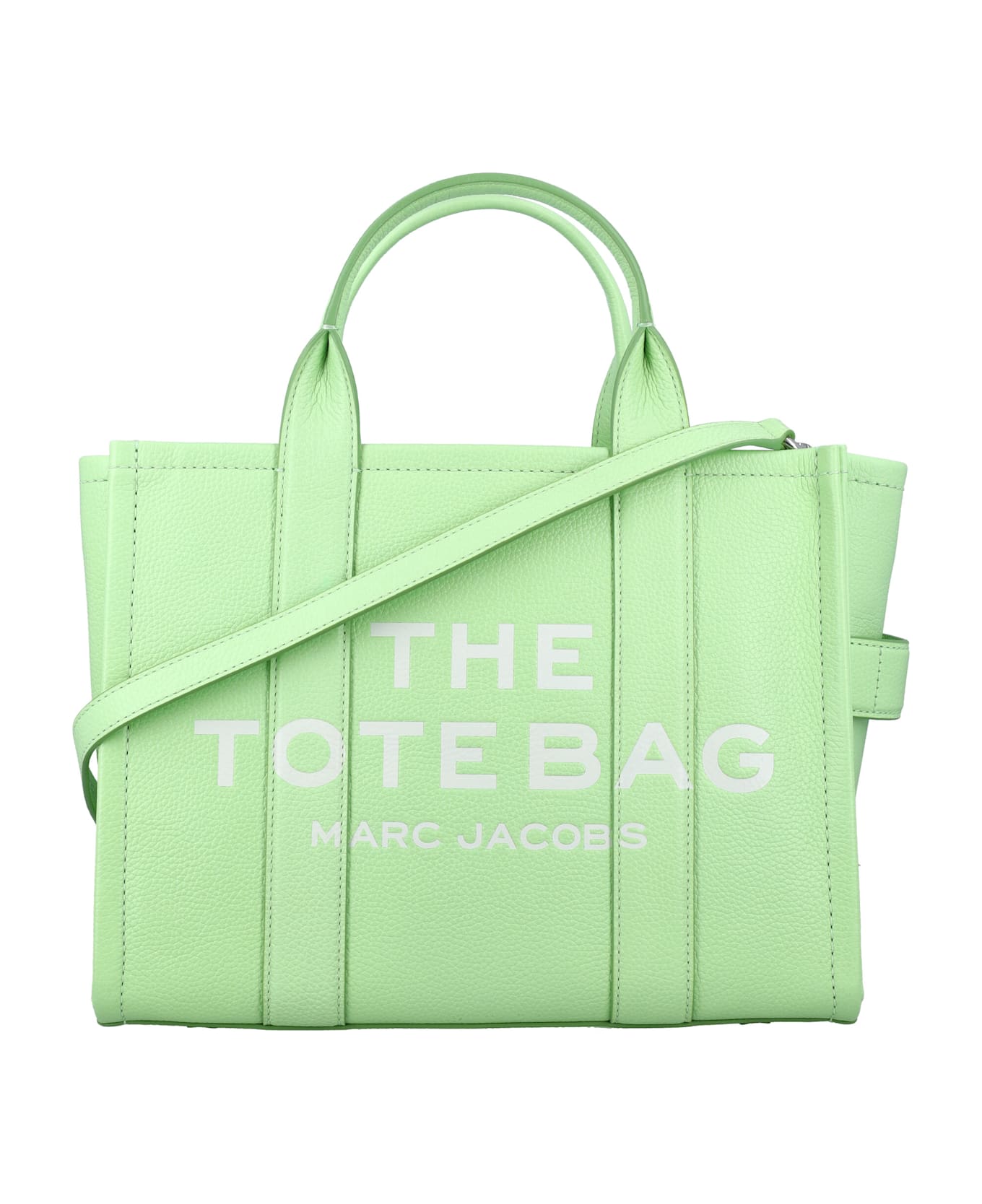 Marc Jacobs The Leather Medium Tote Bag - PAPERMINT