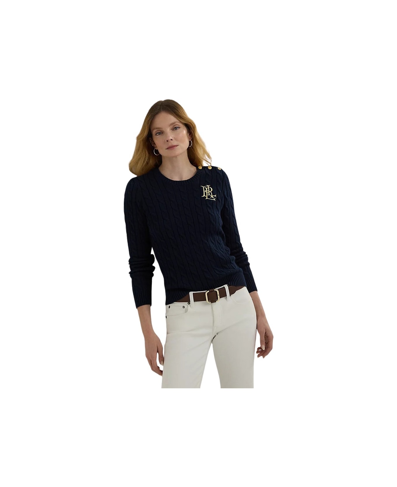 Ralph Lauren Montiva Long Sleeve Pullover - Lauren Navy