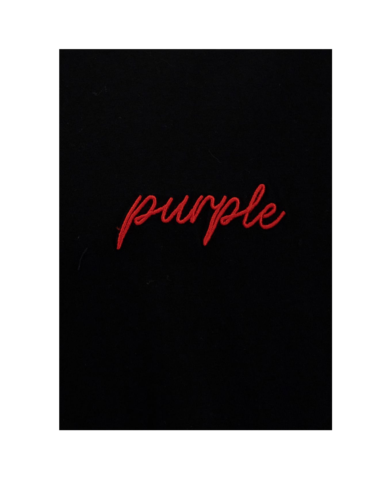 Purple Brand Girocollo Logo - BLACK シャツ