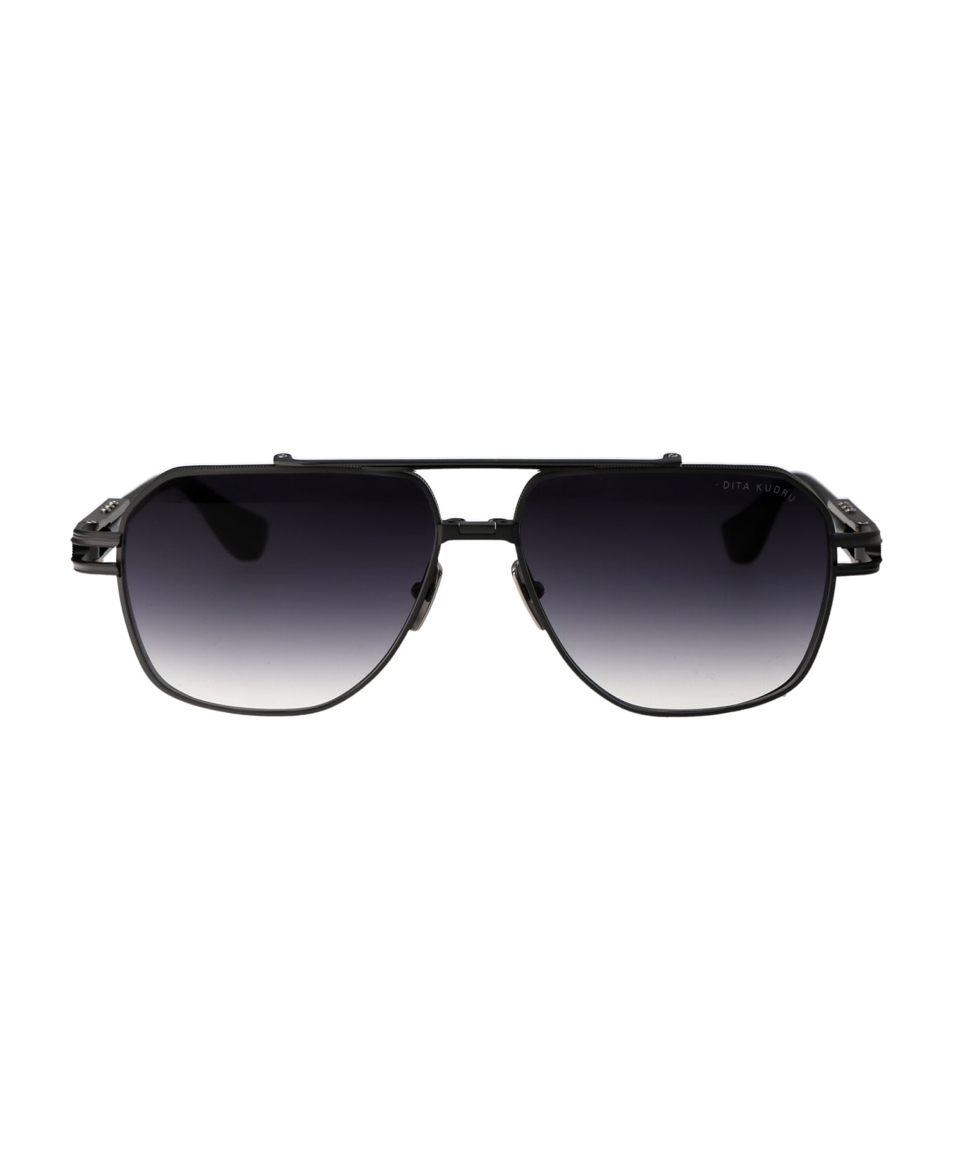 Dita Kudru Sunglasses - 02 BLACK IRON - BLACK PALLADIUM W/ DARK GREYTO CLEAR GRADIENT