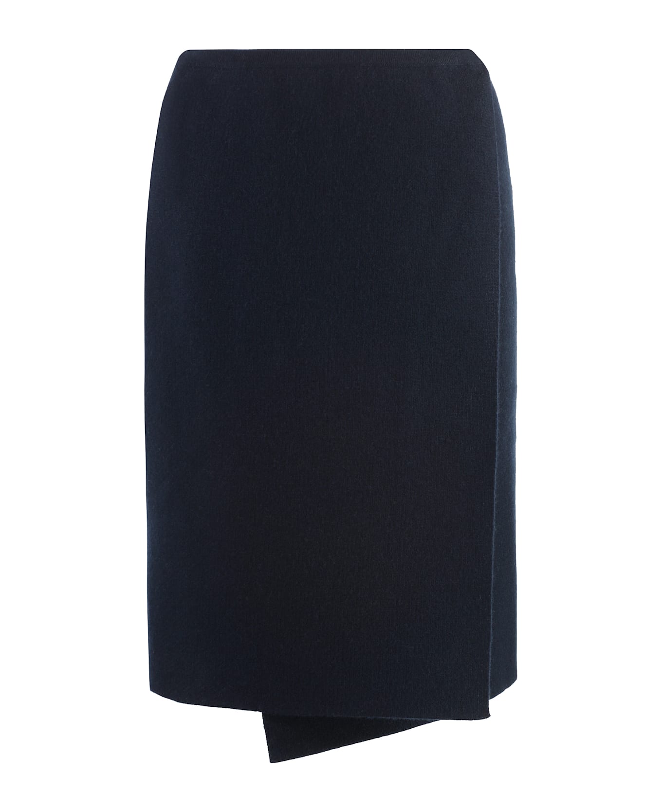 Malo Cashmere Wrap Skirt - blue スカート