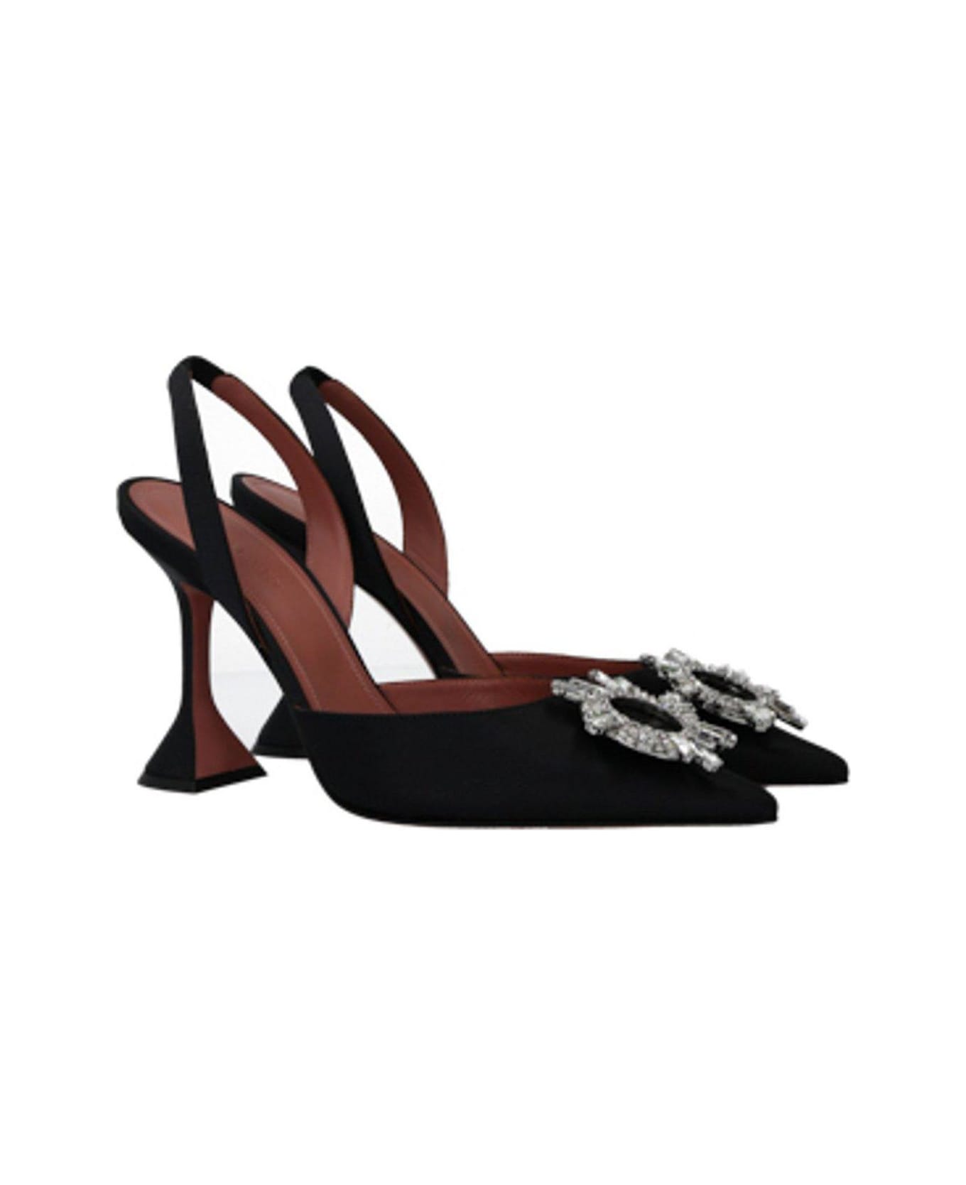 Amina Muaddi Begum Slingback Pumps - Black