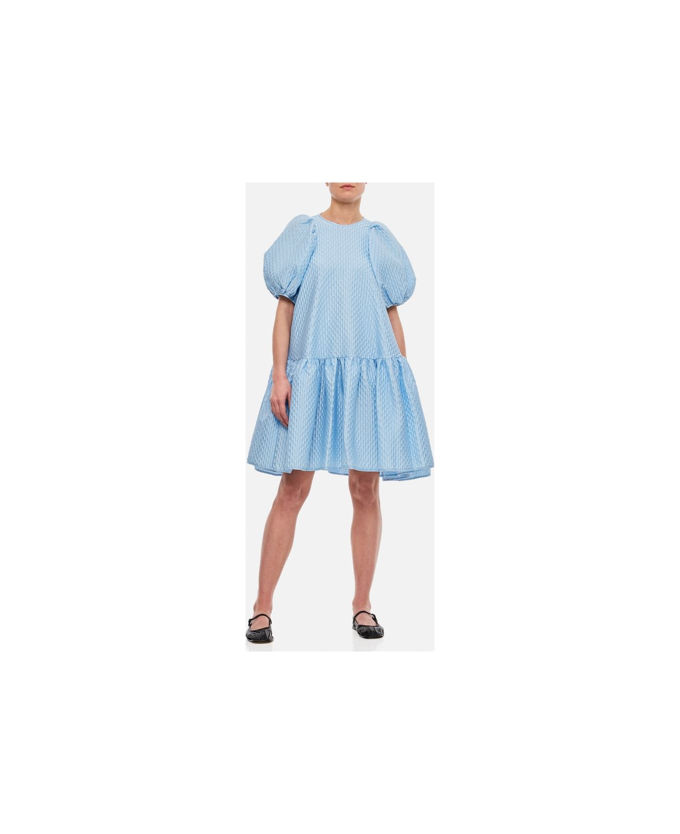 Cecilie Bahnsen Alexa Synthetic Mini Dress - Sky blue