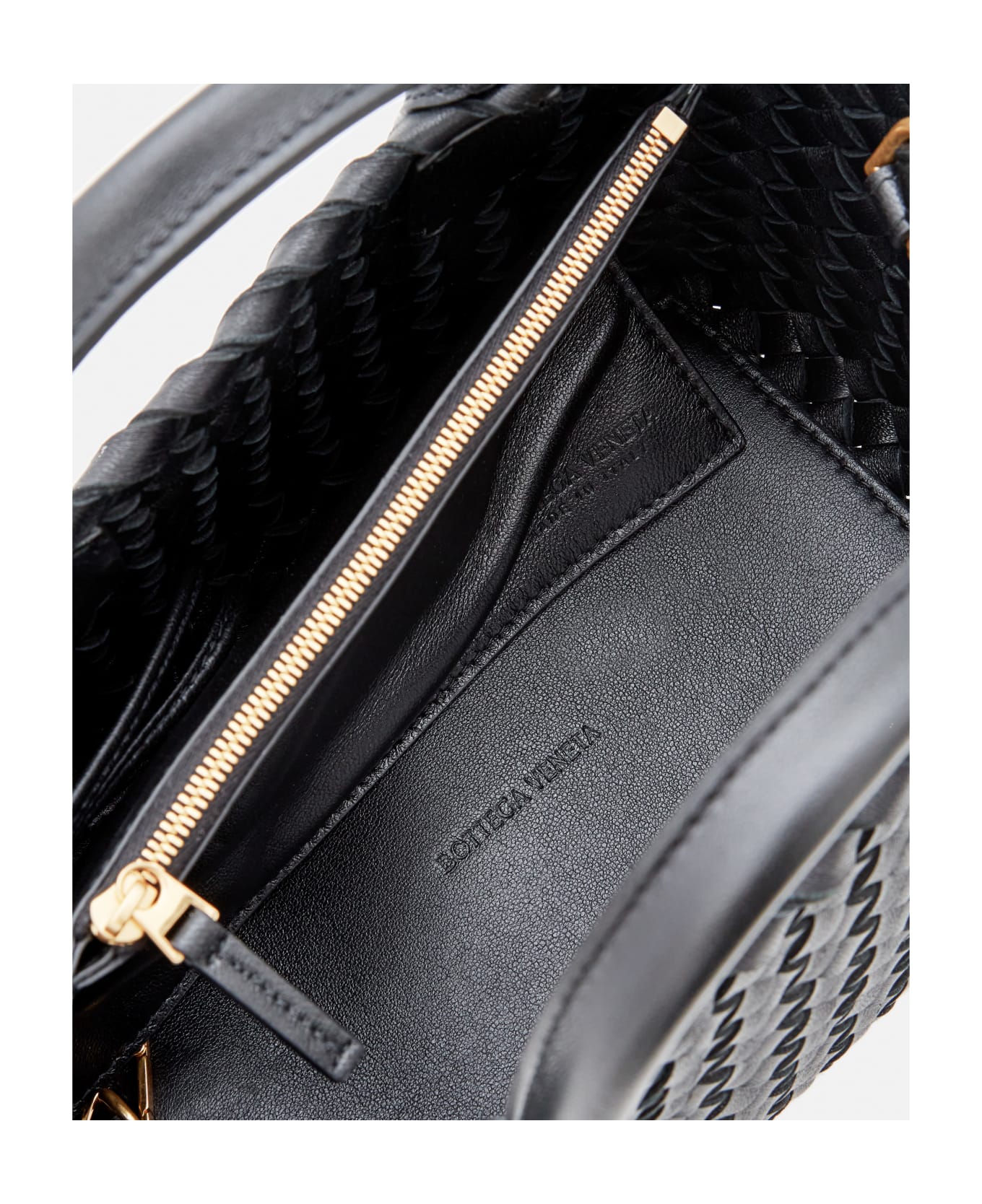 Bottega Veneta Mini Cabat Leather Tote Bag - Black