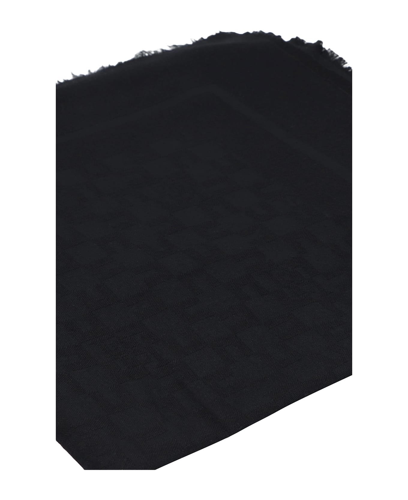 Elisabetta Franchi Jacquard Scarf - black